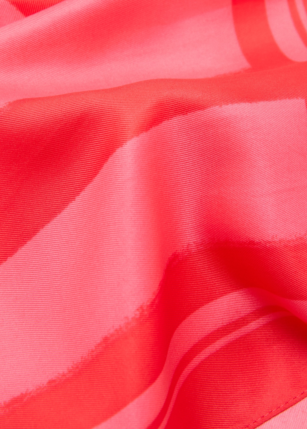 Striped printed scarf