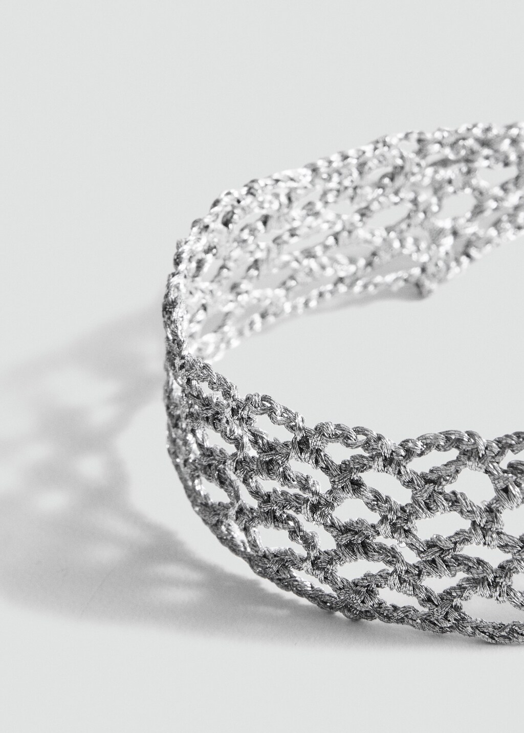 Lurex choker necklace