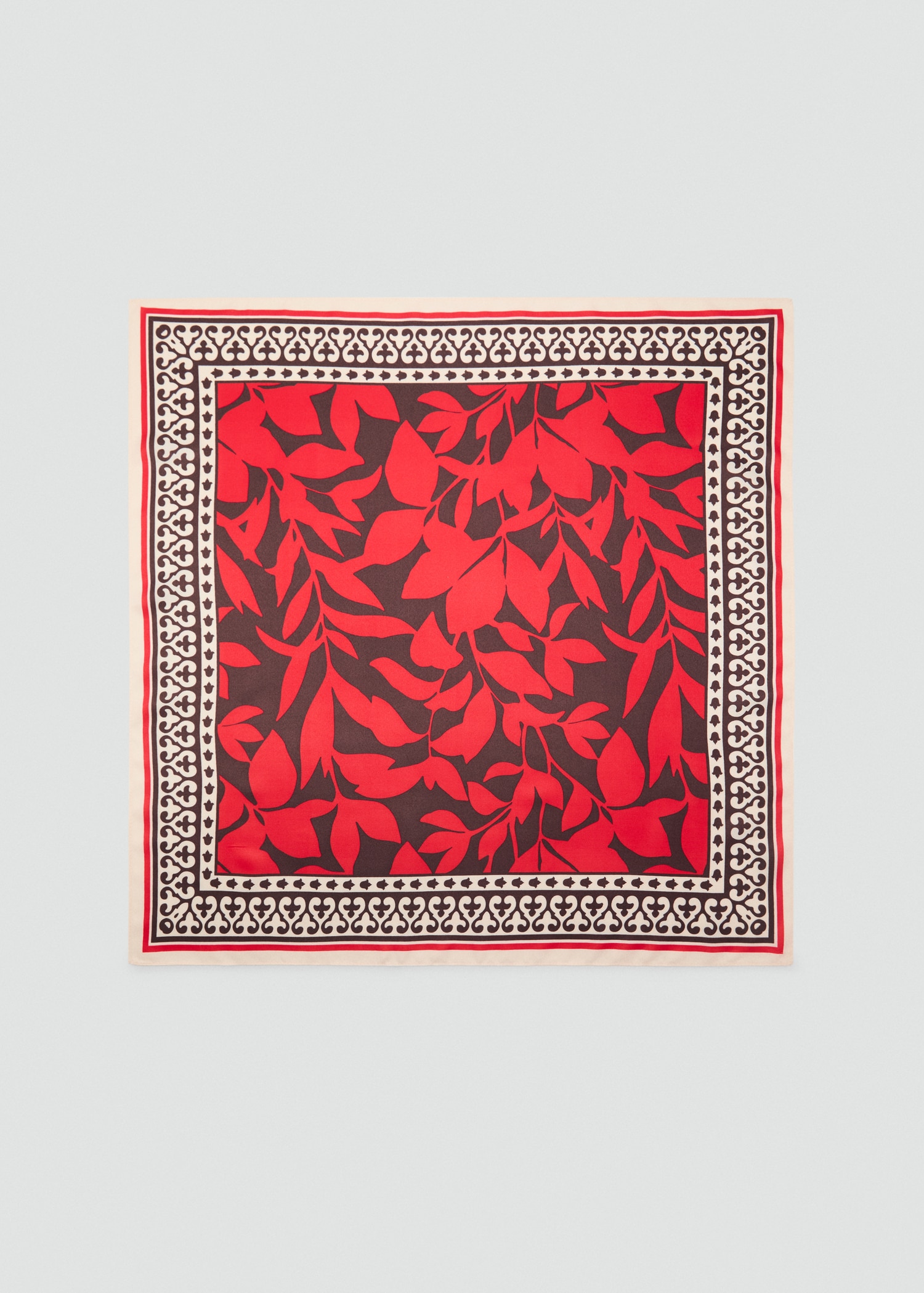 Foulard stampa foglie - Articolo senza modello