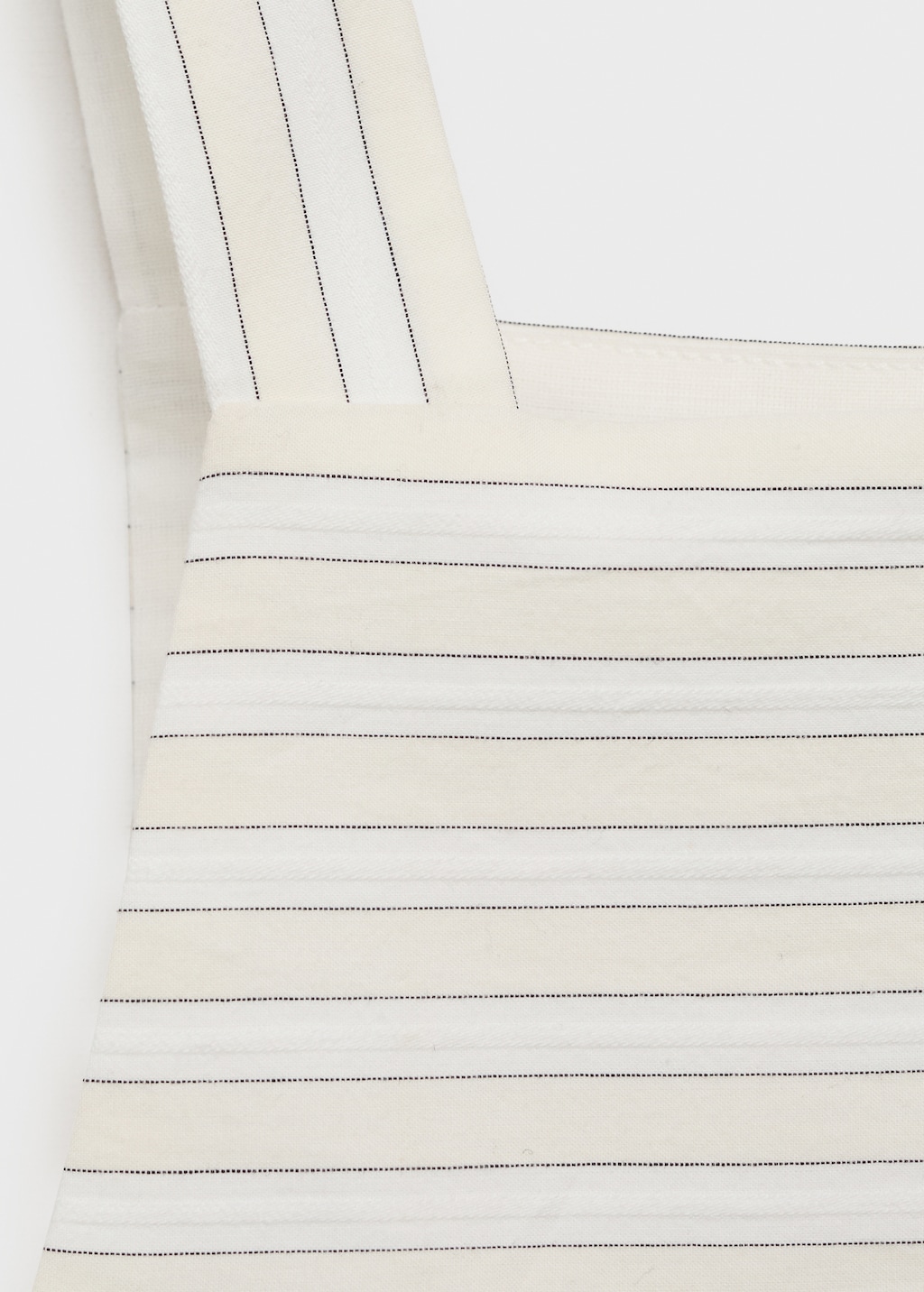 Striped strapless top