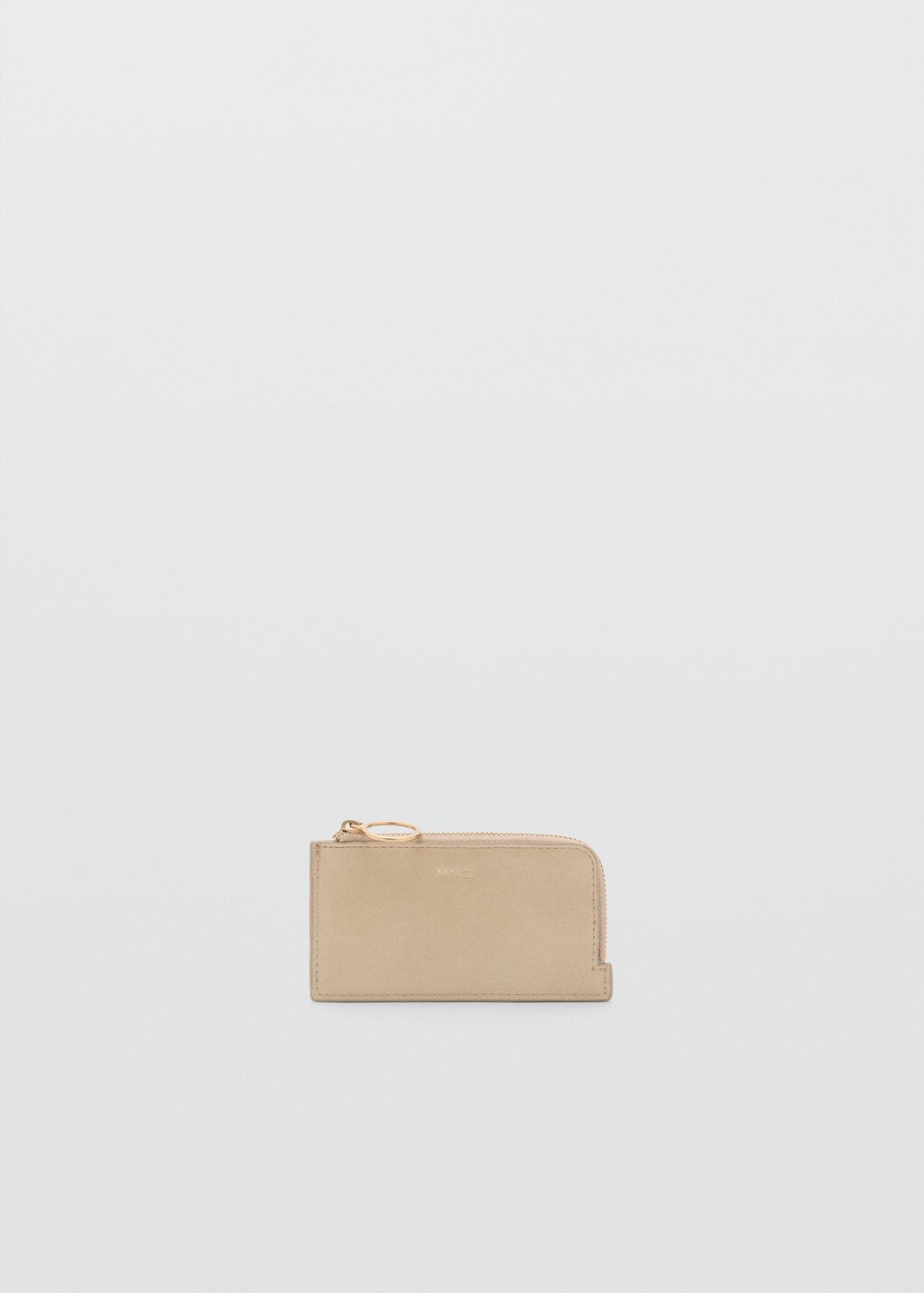 Pebble-leather leather card holder with zip - image 4