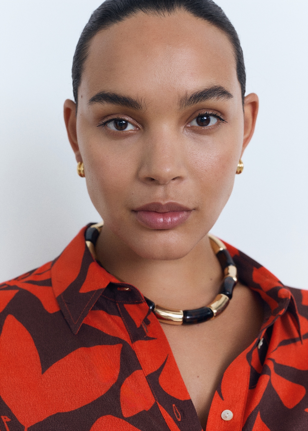 Printed short-sleeved shirt