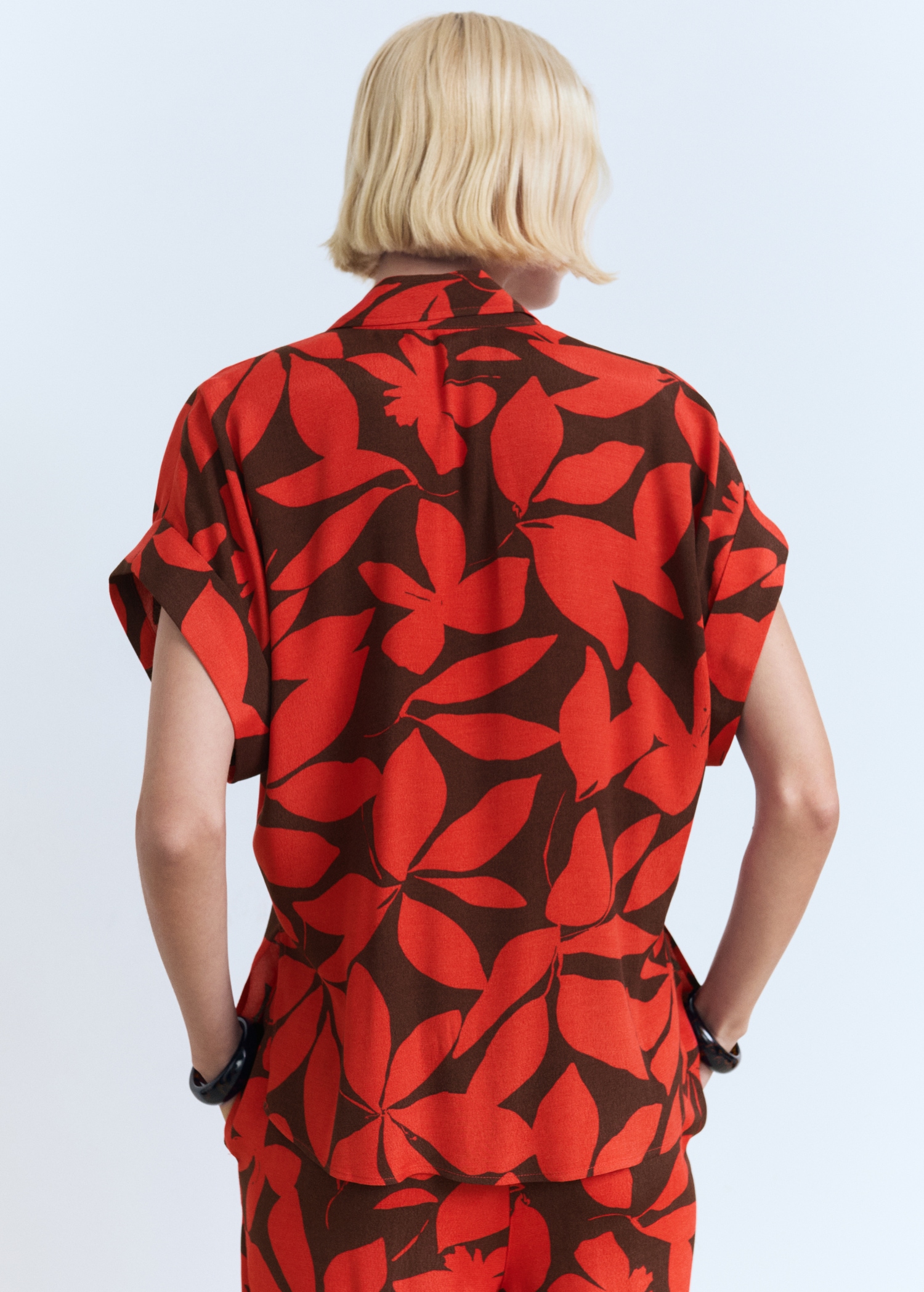 Camisa manga corta estampada - Reverso del artículo