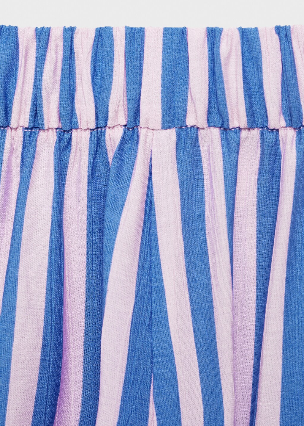 Stripe-print straight pants