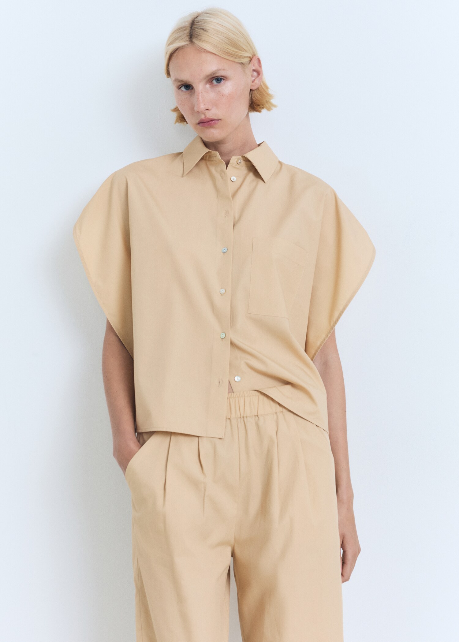 Oversized short-sleeved shirt - Medium plane