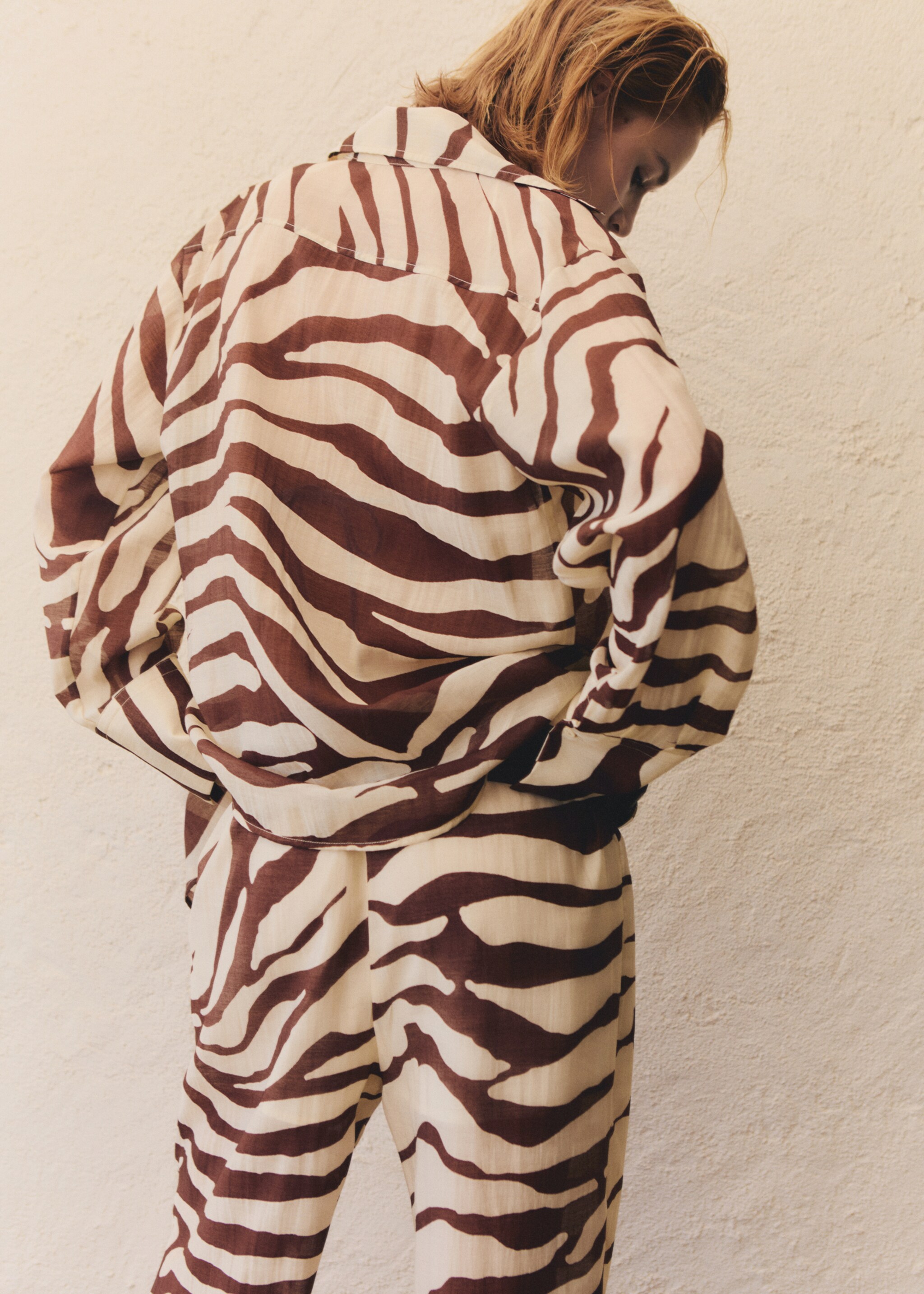 Chemise fluide imprimé zèbre - Détail de l'article 1