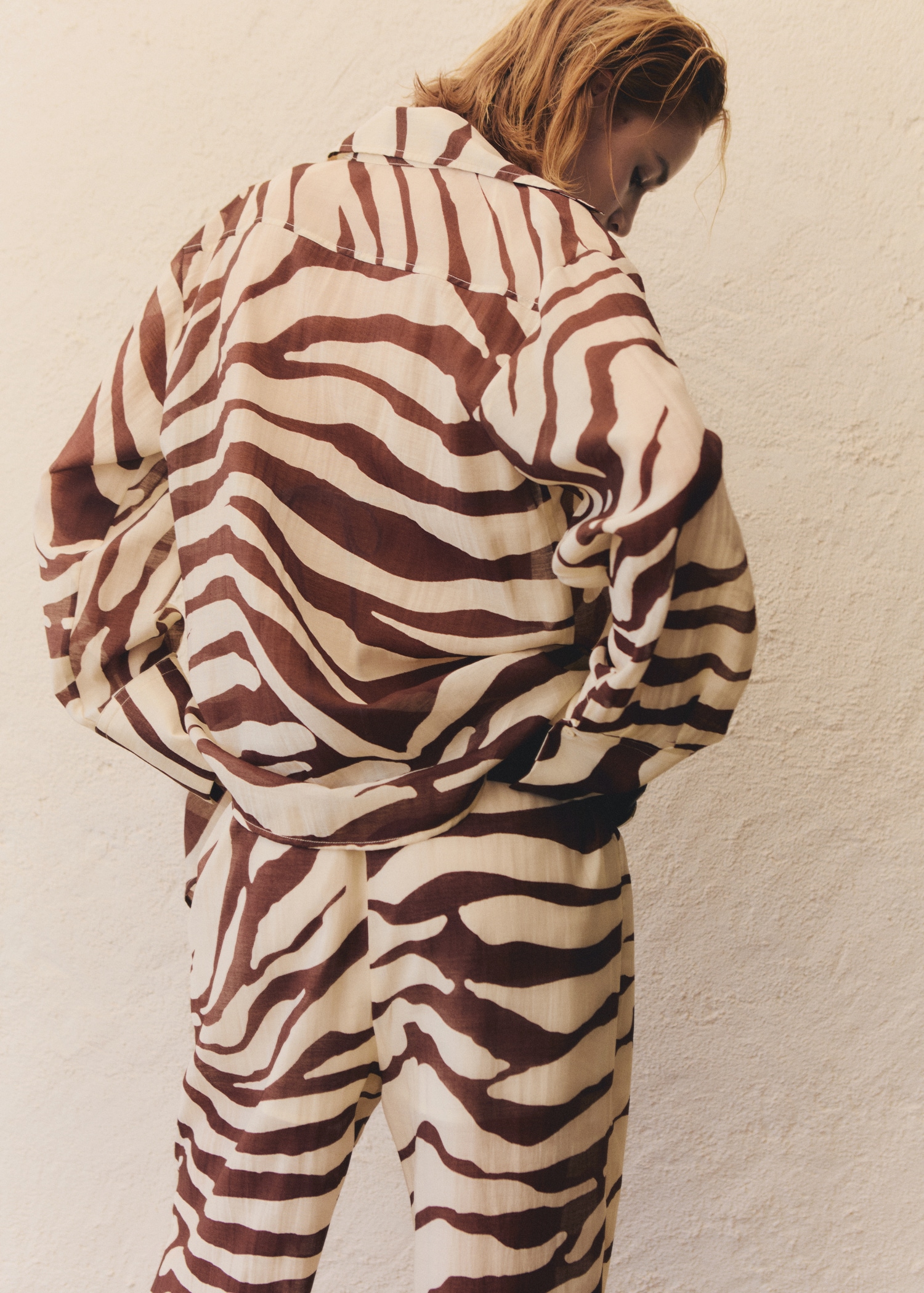 Chemise fluide imprimé zèbre - Détail de l'article 1
