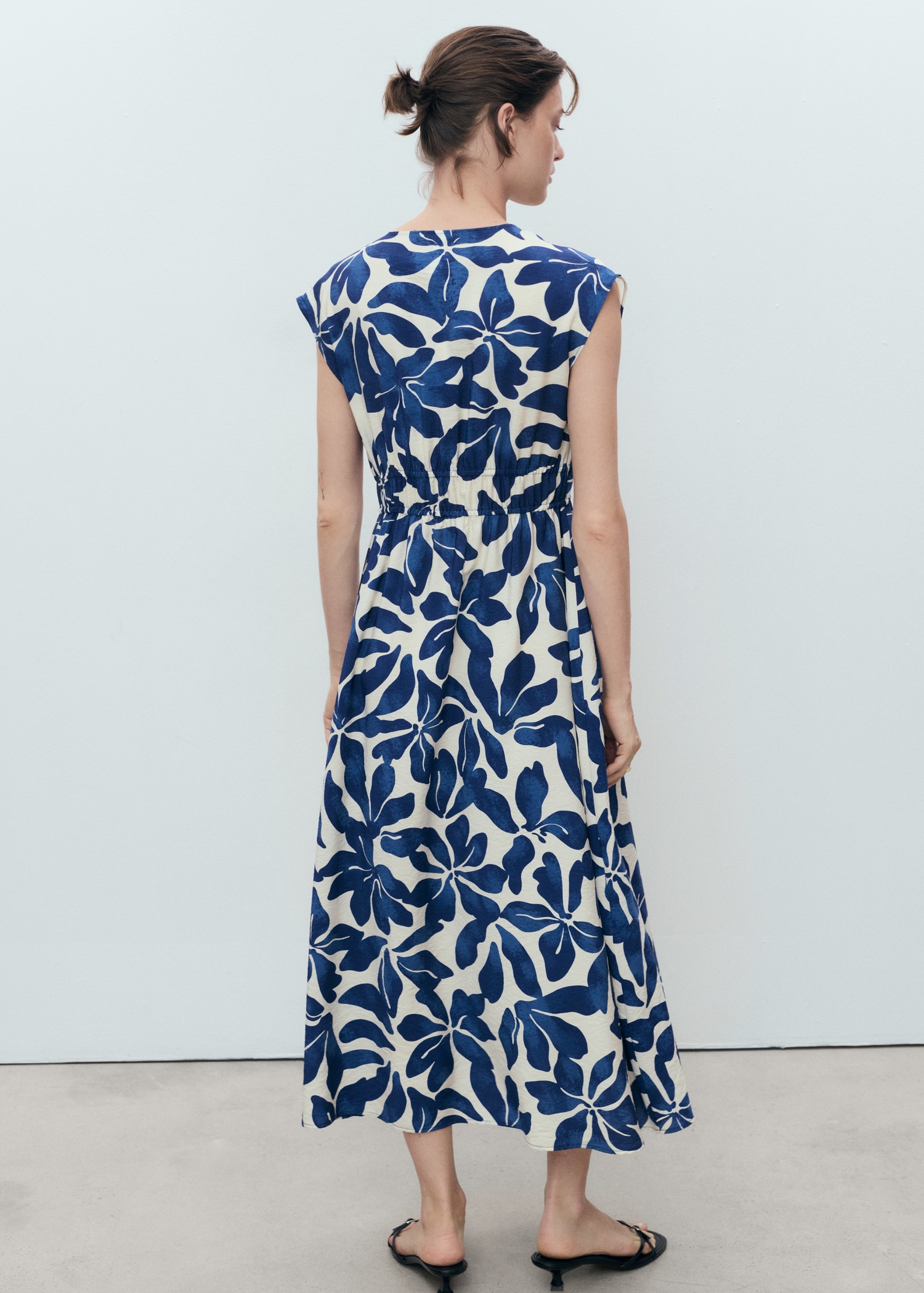 Vestido largo estampado - Reverso del artículo