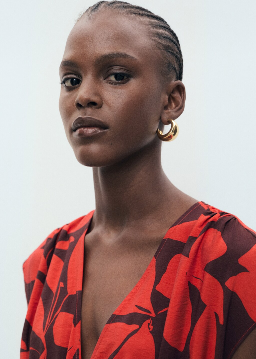 Long printed dress - image 4