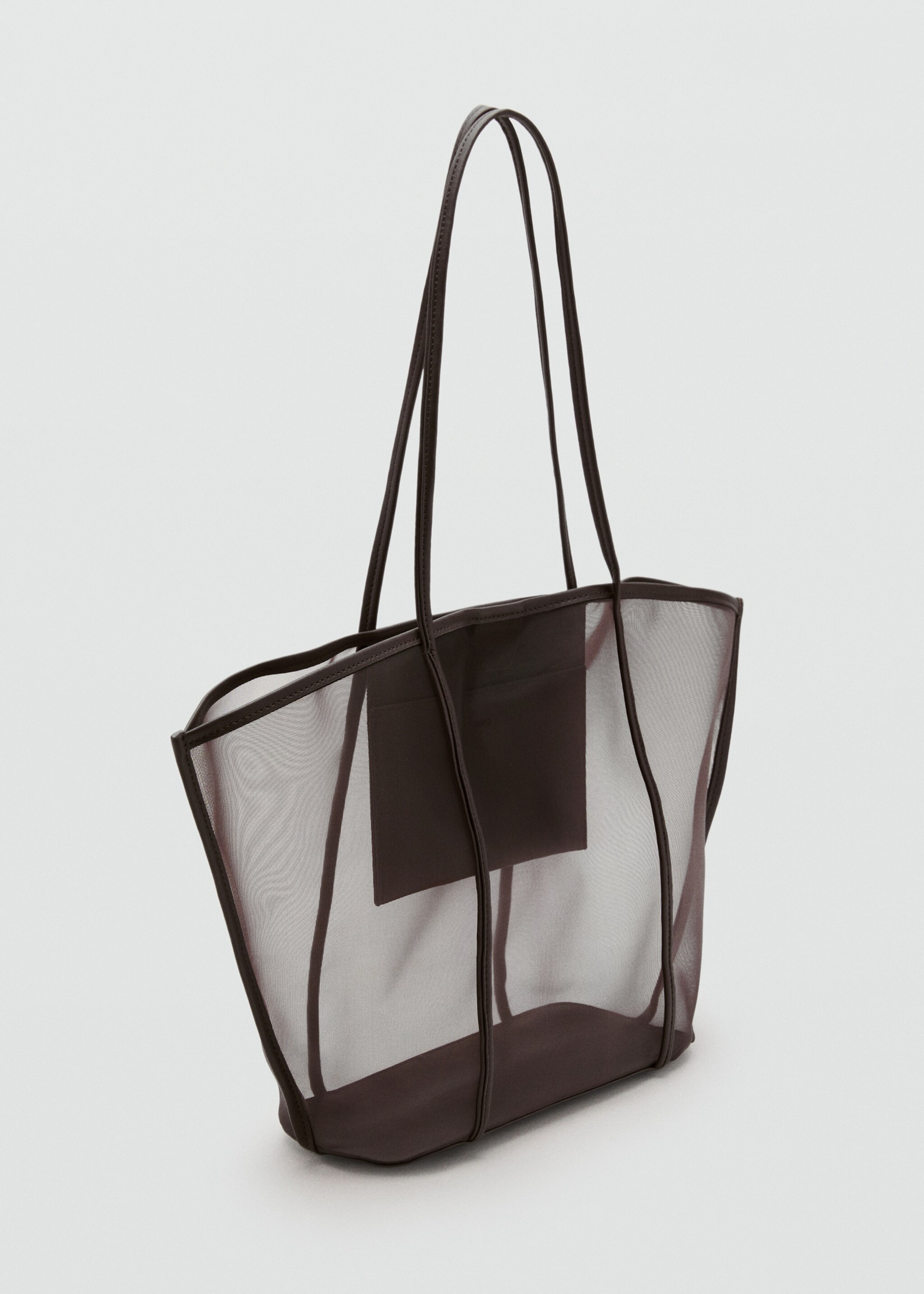 Semi-transparent shopper bag - Medium plane