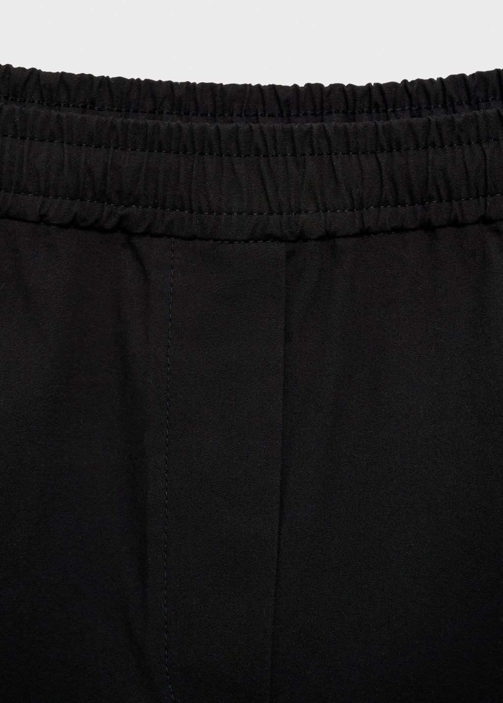 Elastic waist cotton pants