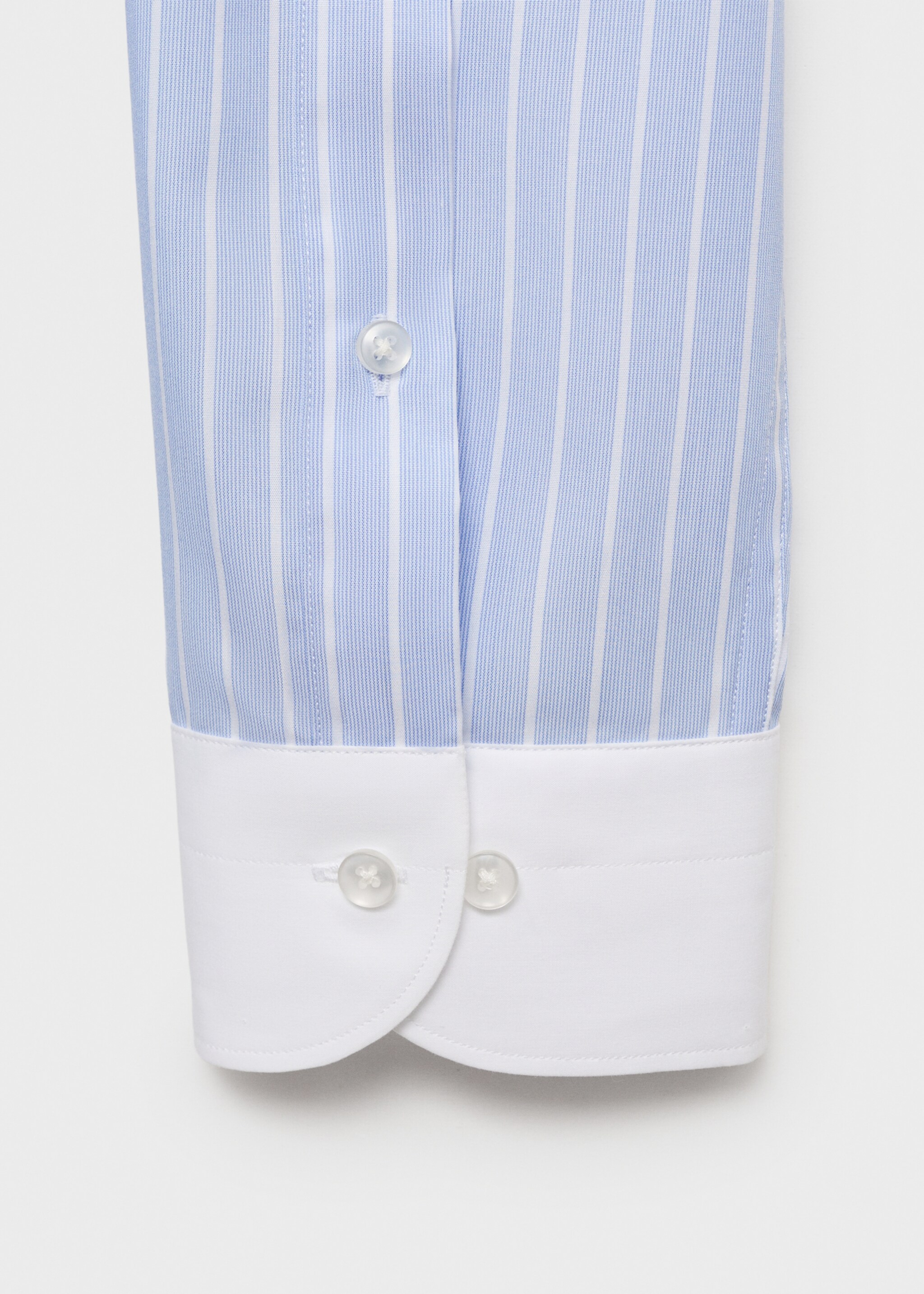 Striped-print slim-fit suit shirt - Details of the article 8