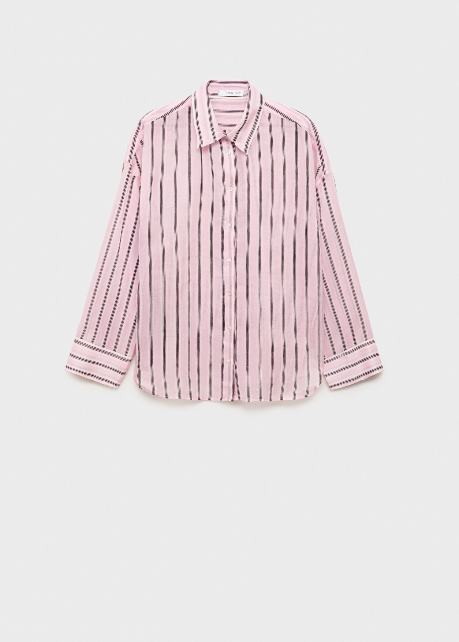 Chemise en ramie à rayures - Article sans modèle