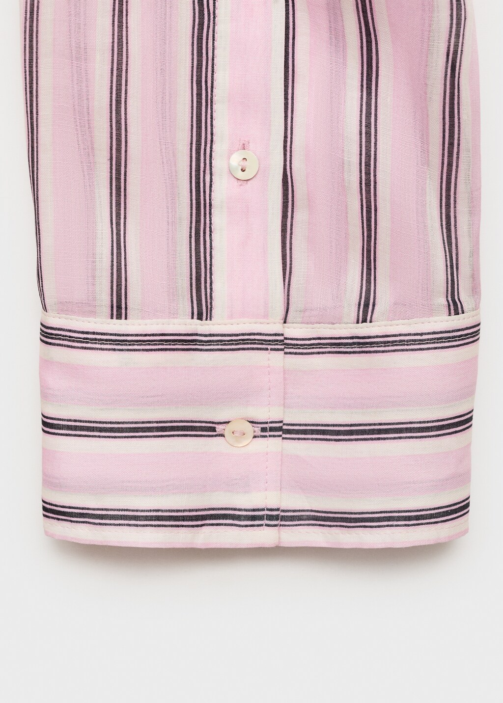 Striped ramie shirt - image 5