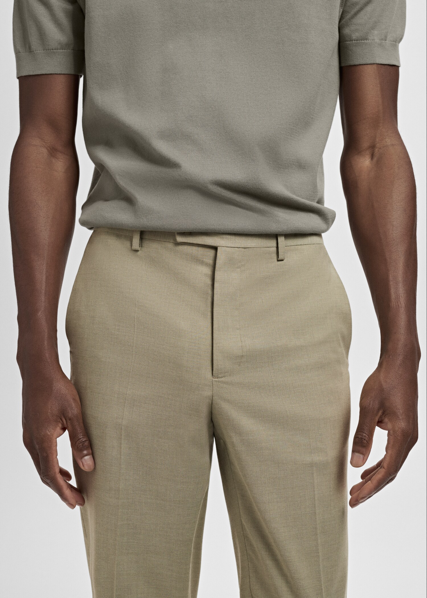 Milan slim-fit suit trousers - Details of the article 1