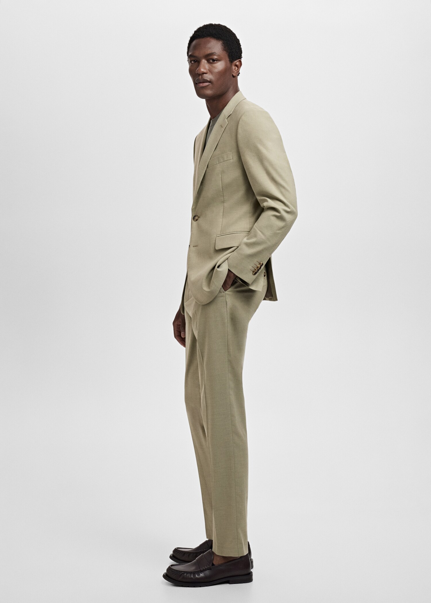 Milan slim-fit suit trousers - Details of the article 2