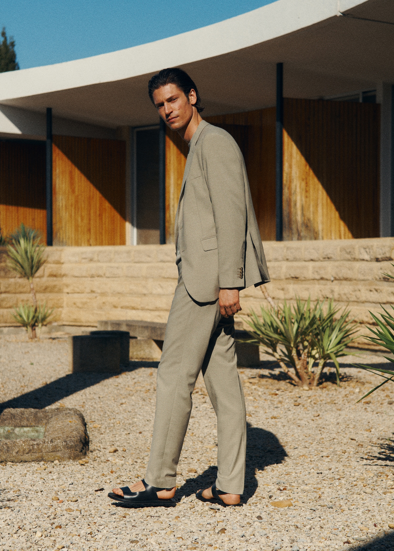 Milan slim-fit suit trousers - Details of the article 5