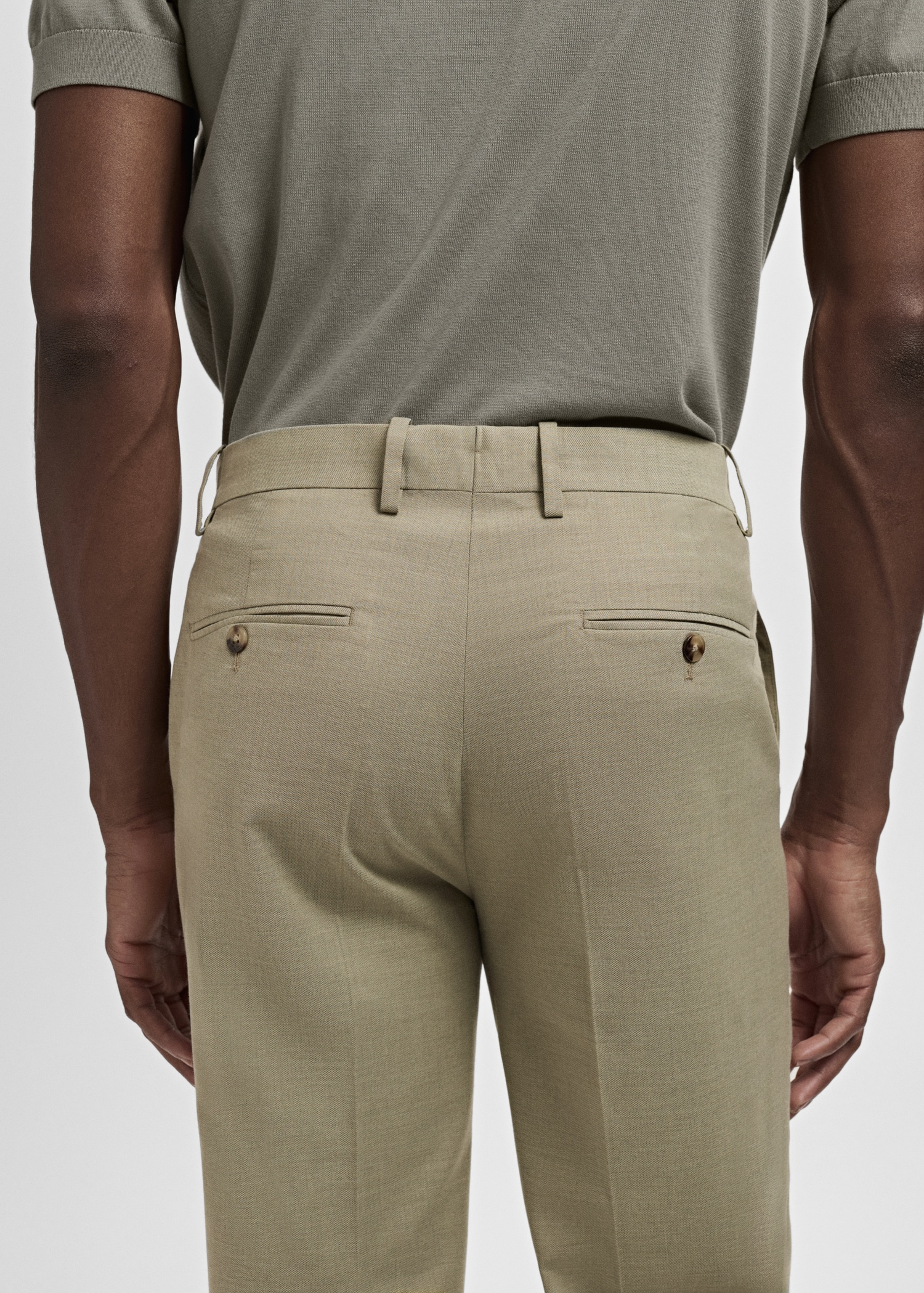 Milan slim-fit suit trousers - Details of the article 6