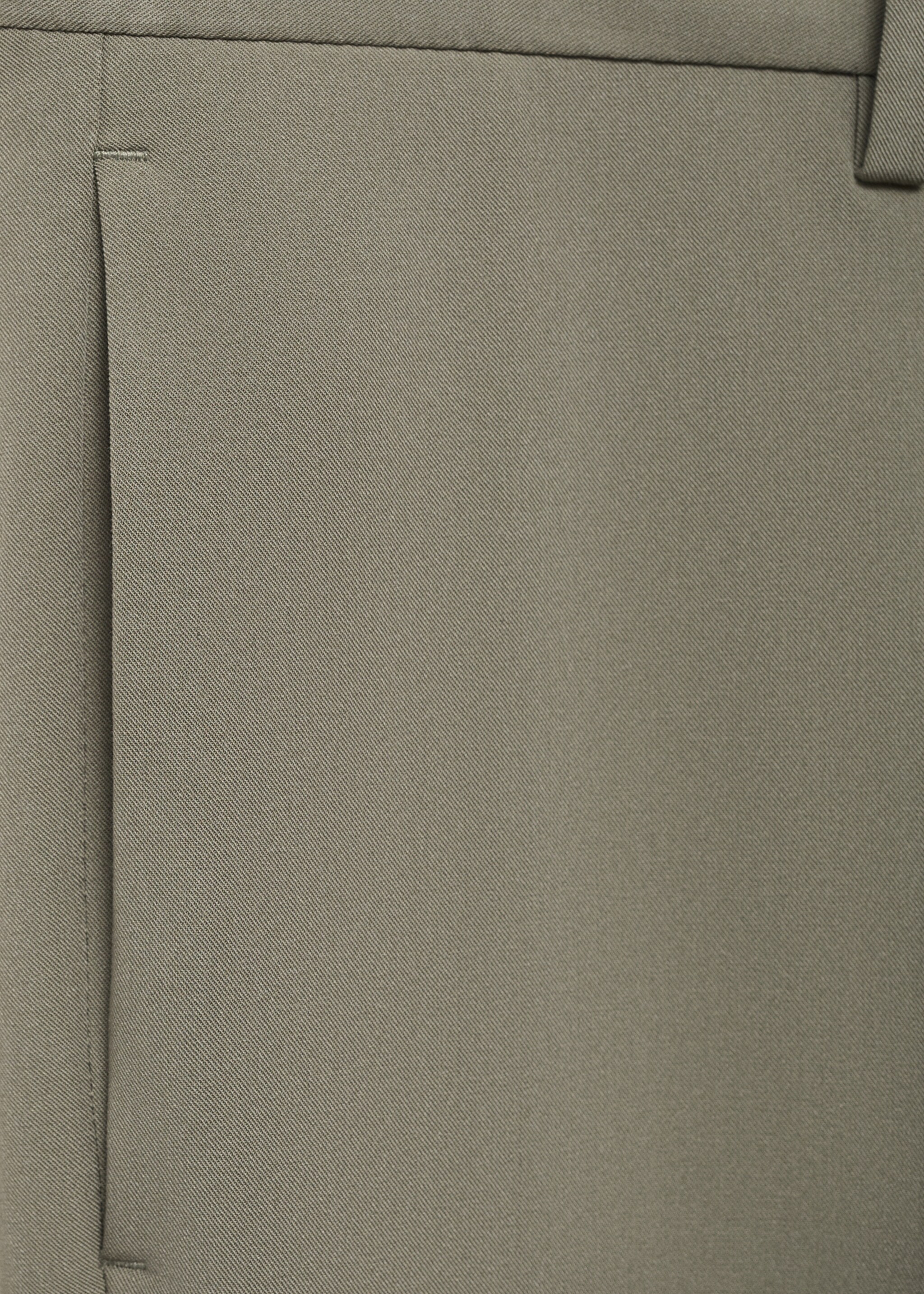Stretch fabric super slim-fit suit trousers - Details of the article 0