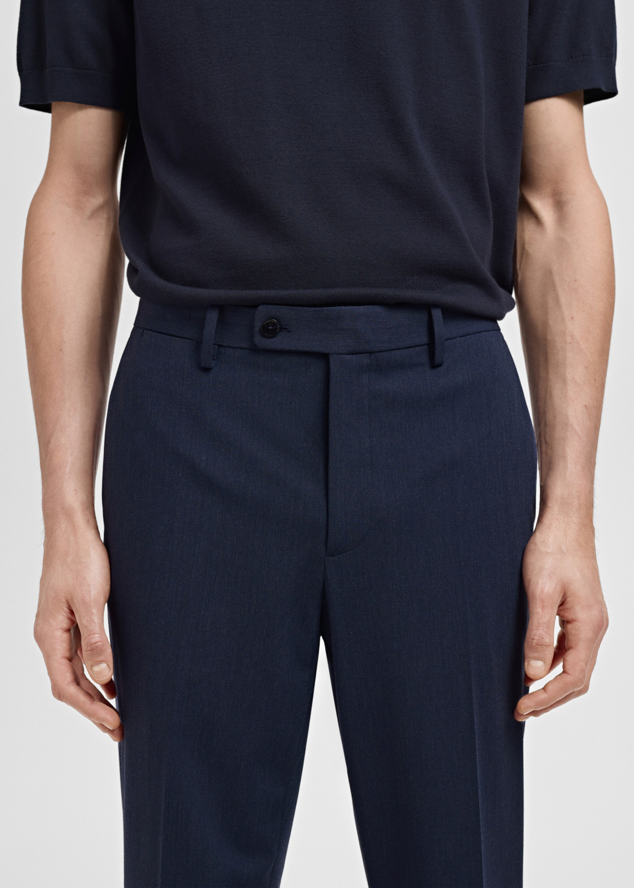 Monaco slim-fit suit trousers - Details of the article 1