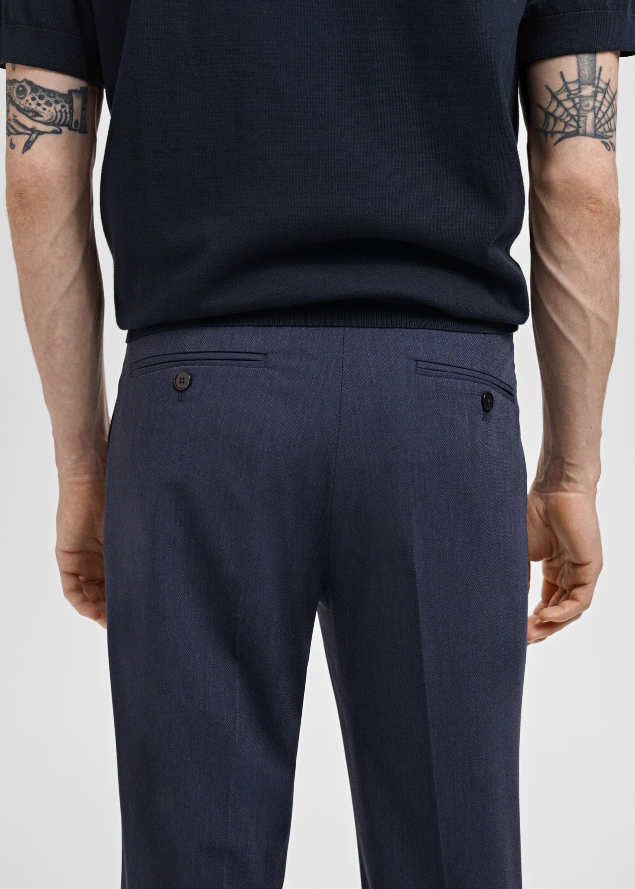 Monaco slim-fit suit trousers - Details of the article 6