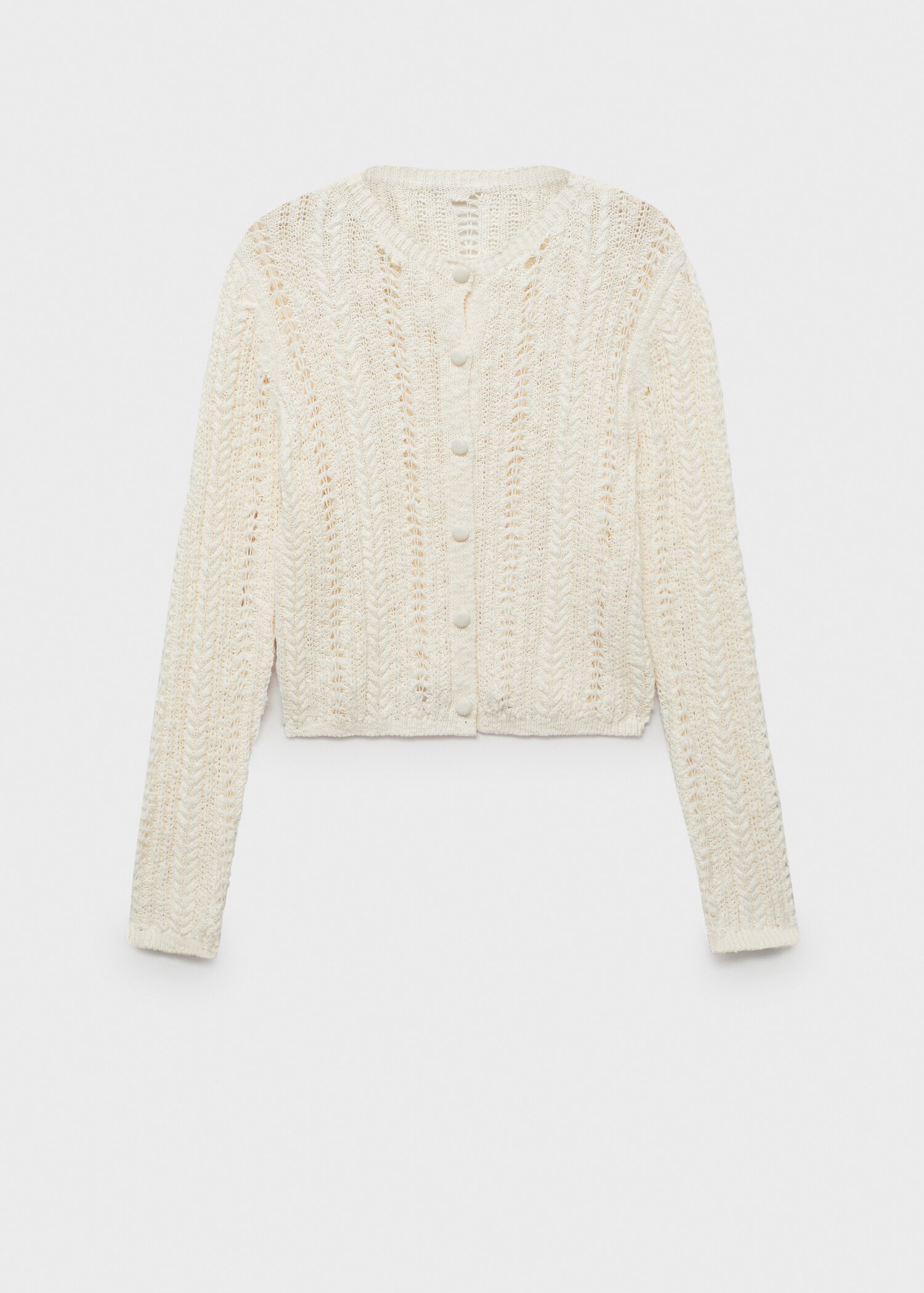 Openwork knit cardigan - Article without model