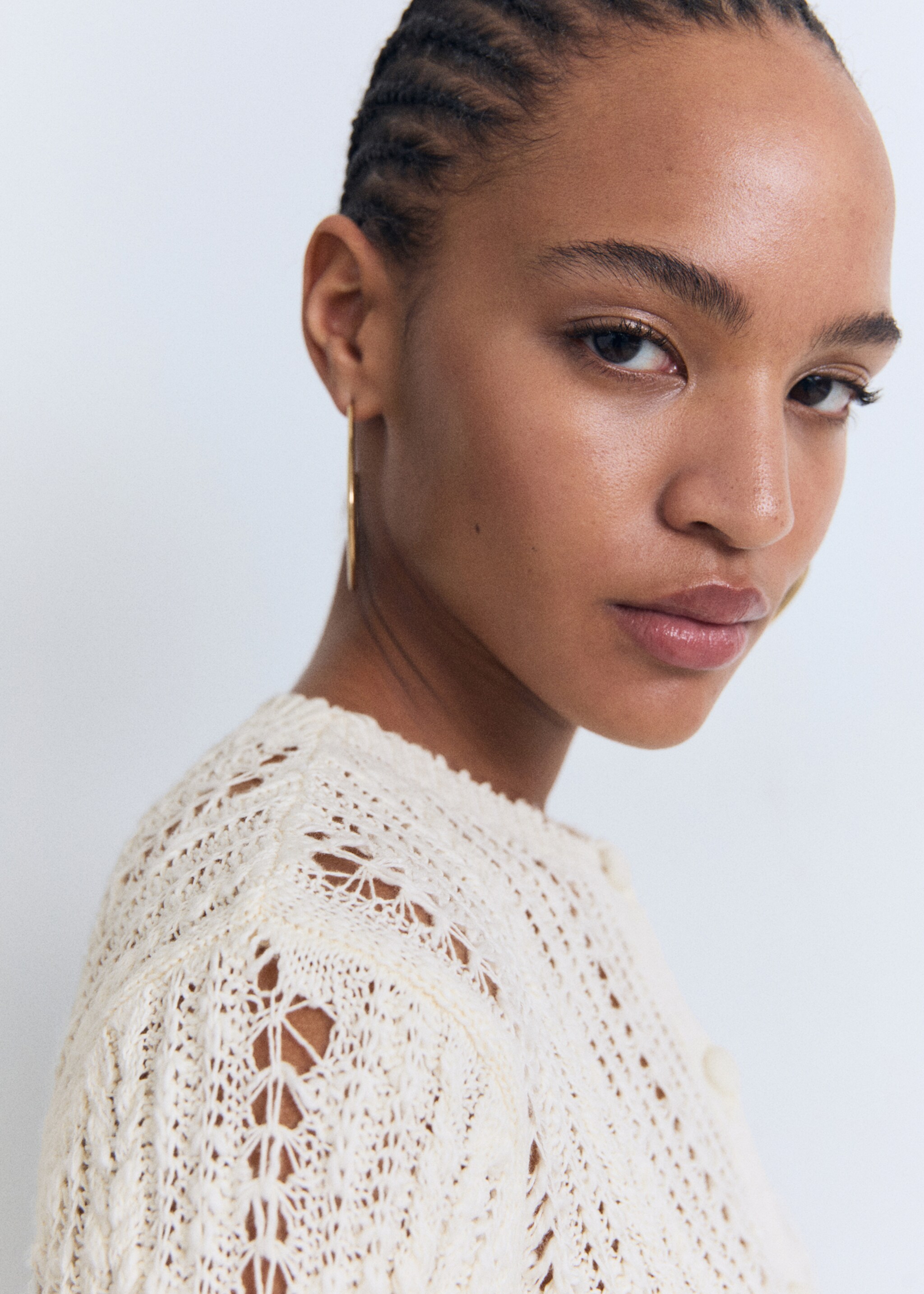 Cardigan maille ajourée - Détail de l'article 1