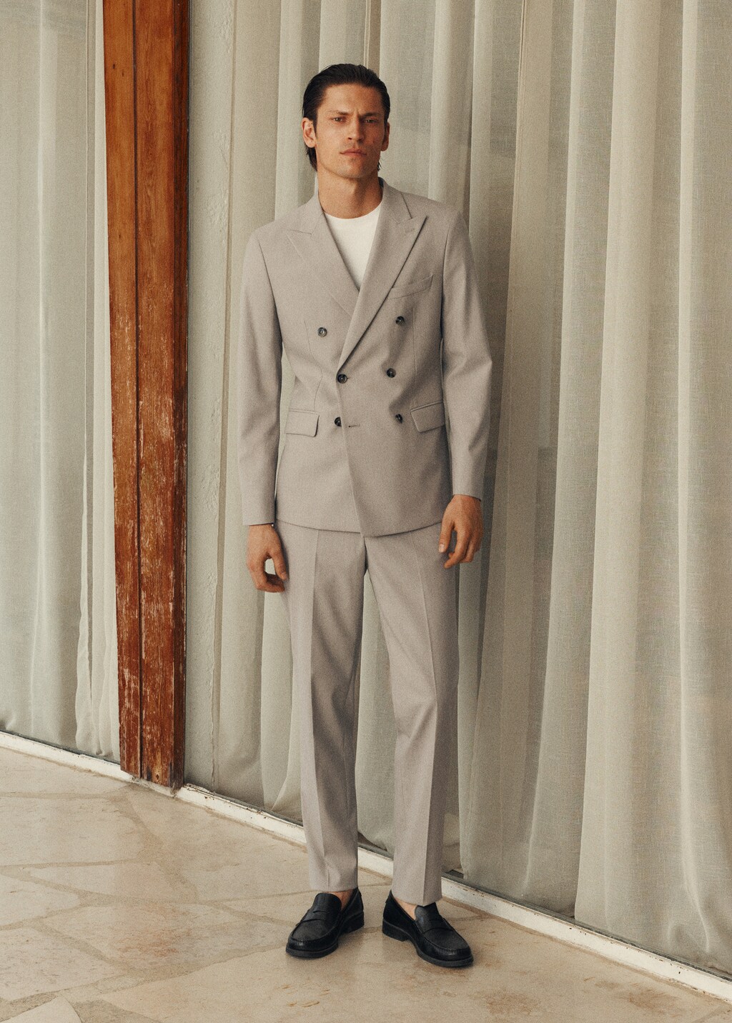 Monaco slim-fit suit pants