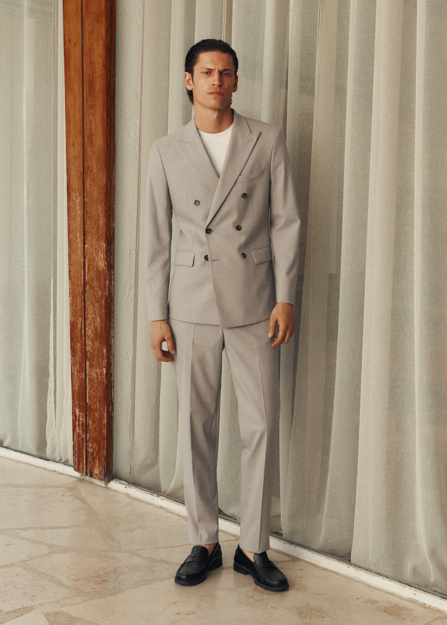Monaco slim-fit suit trousers - Details of the article 5