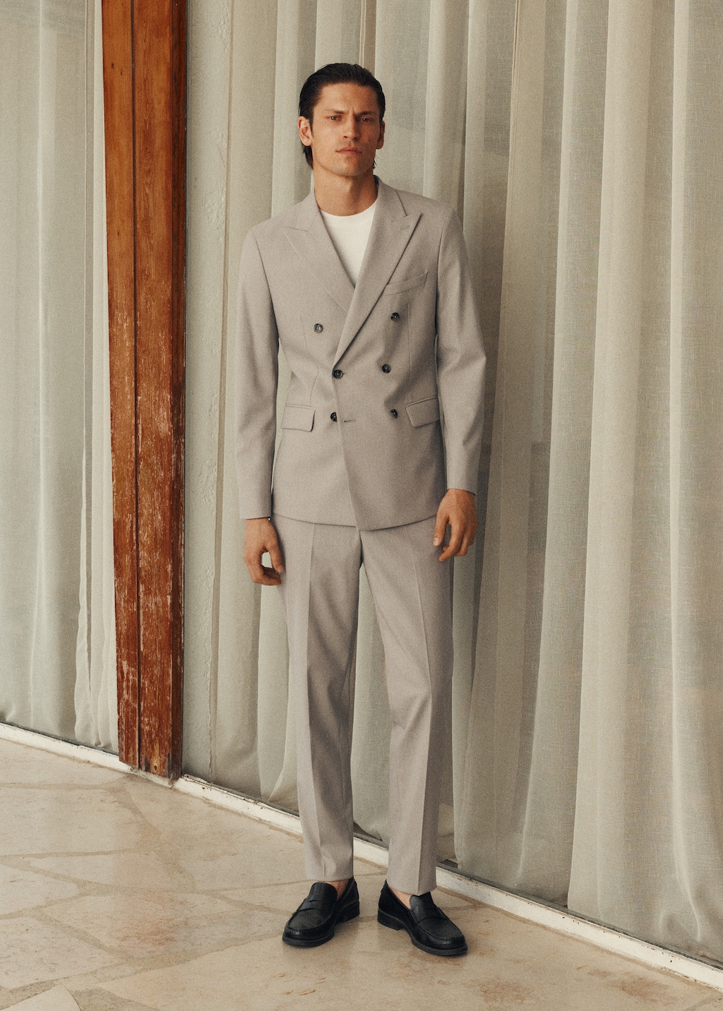 Monaco slim-fit suit pants