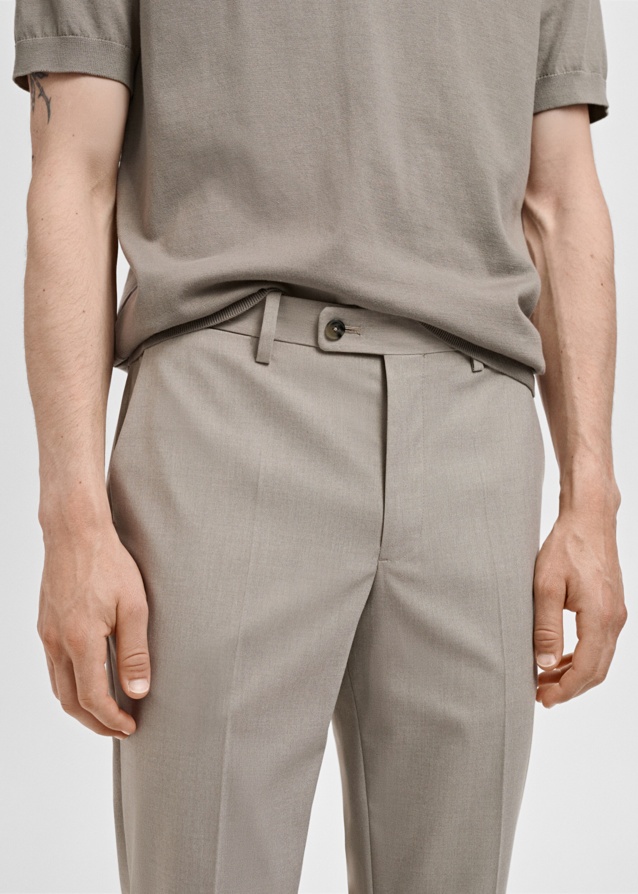 Monaco slim-fit suit trousers - Details of the article 6