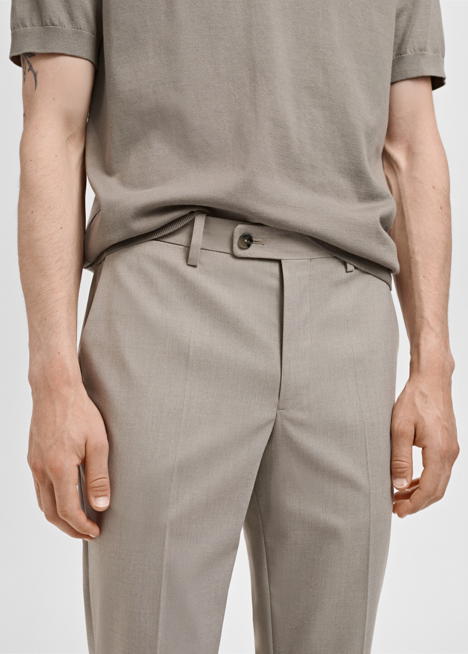 Monaco slim-fit suit trousers - Details of the article 6