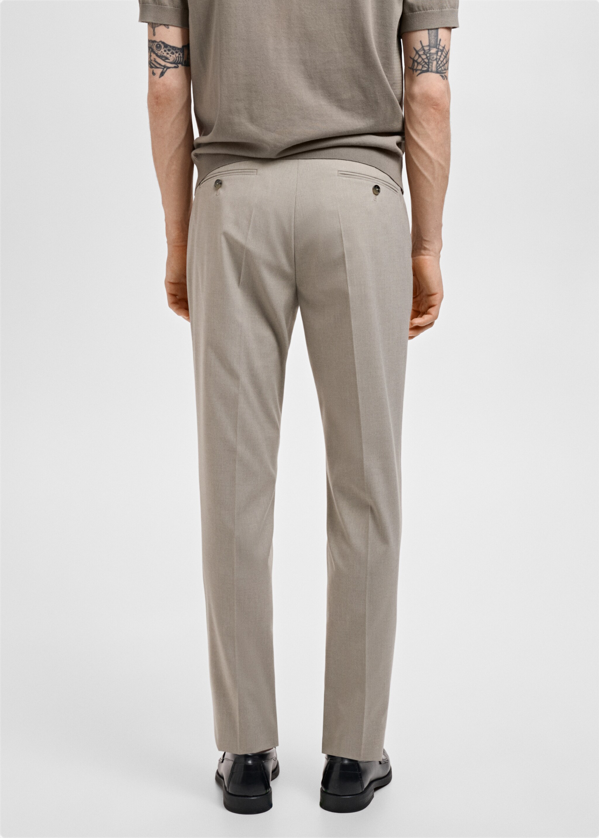 Monaco slim-fit suit trousers - Reverse of the article