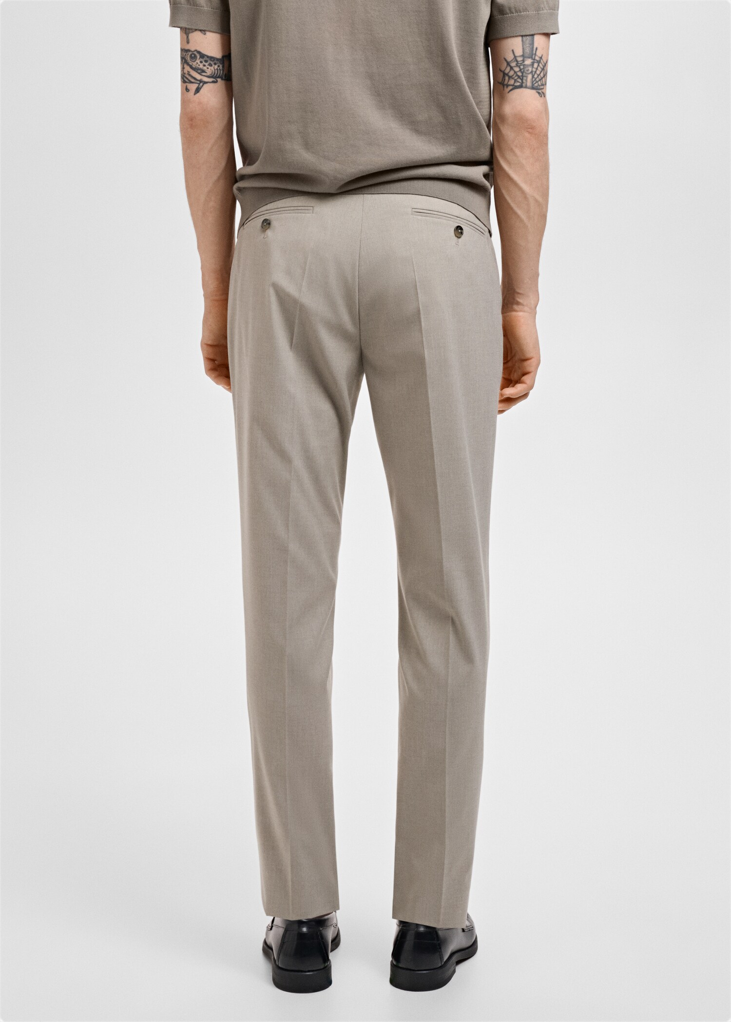 Monaco slim-fit suit trousers - Reverse of the article