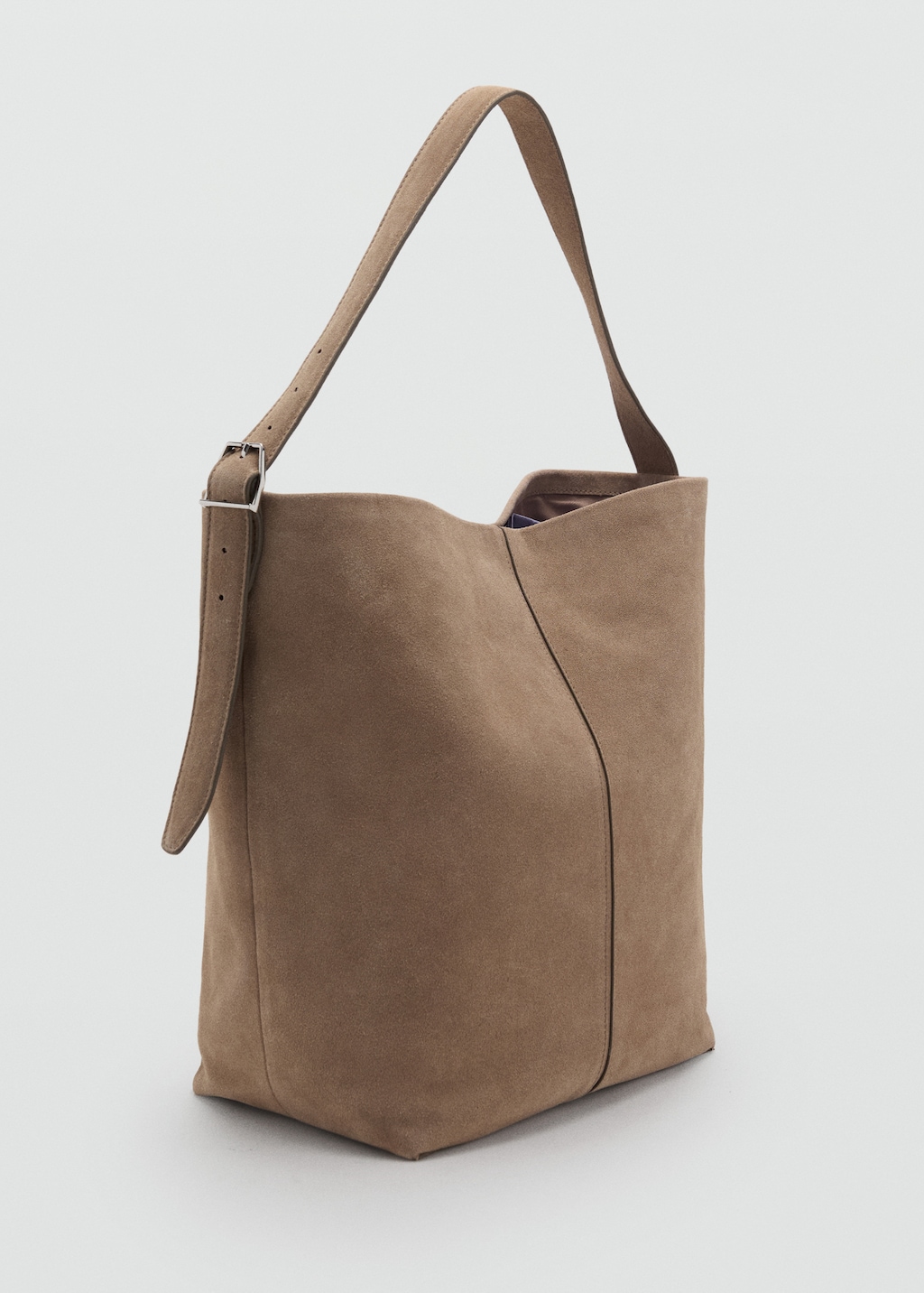 Leather bucket bag