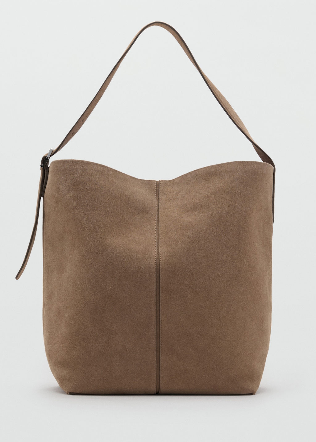 Leather bucket bag