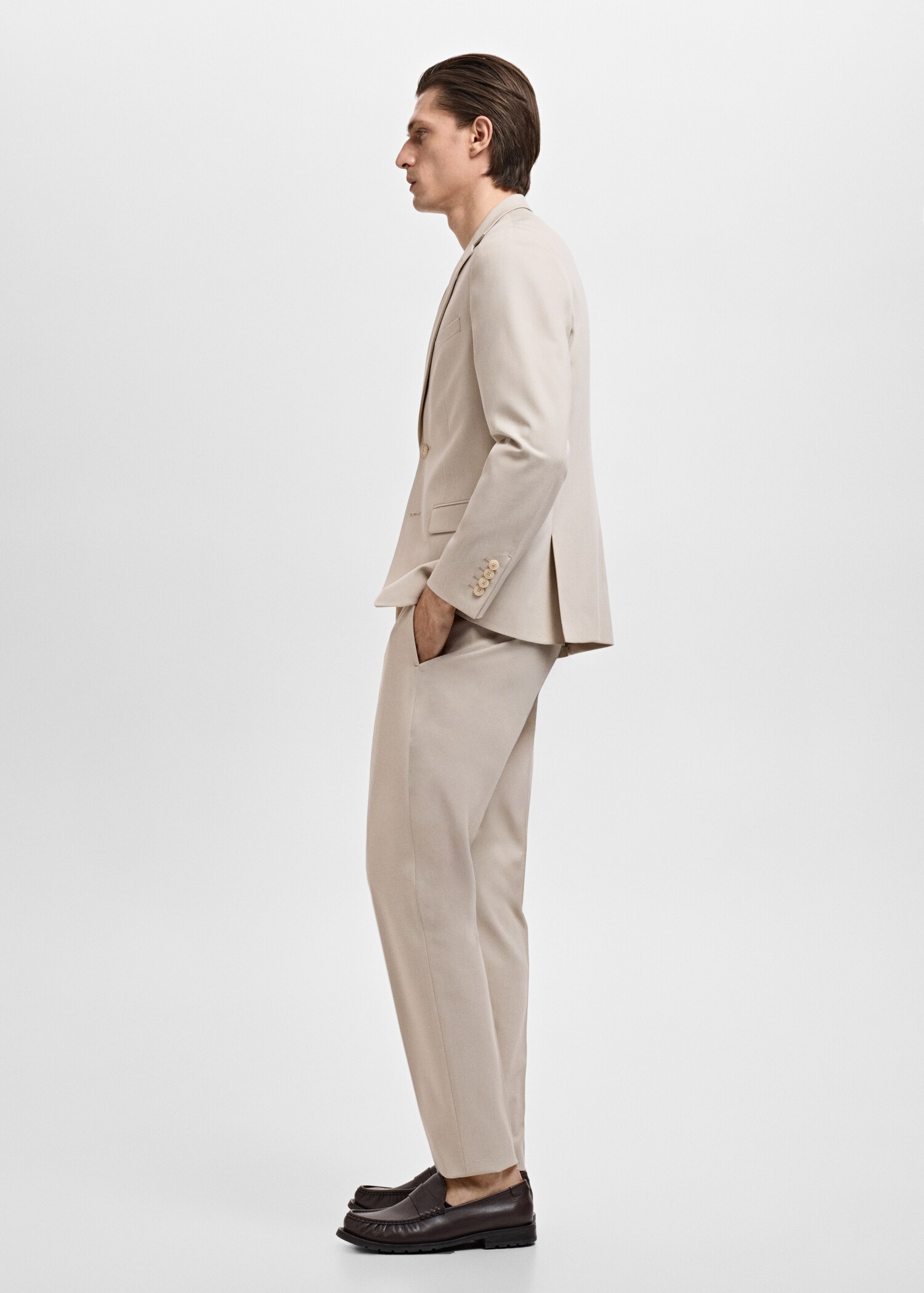 Super slim-fit suit jacket in stretch fabric - Details of the article 2