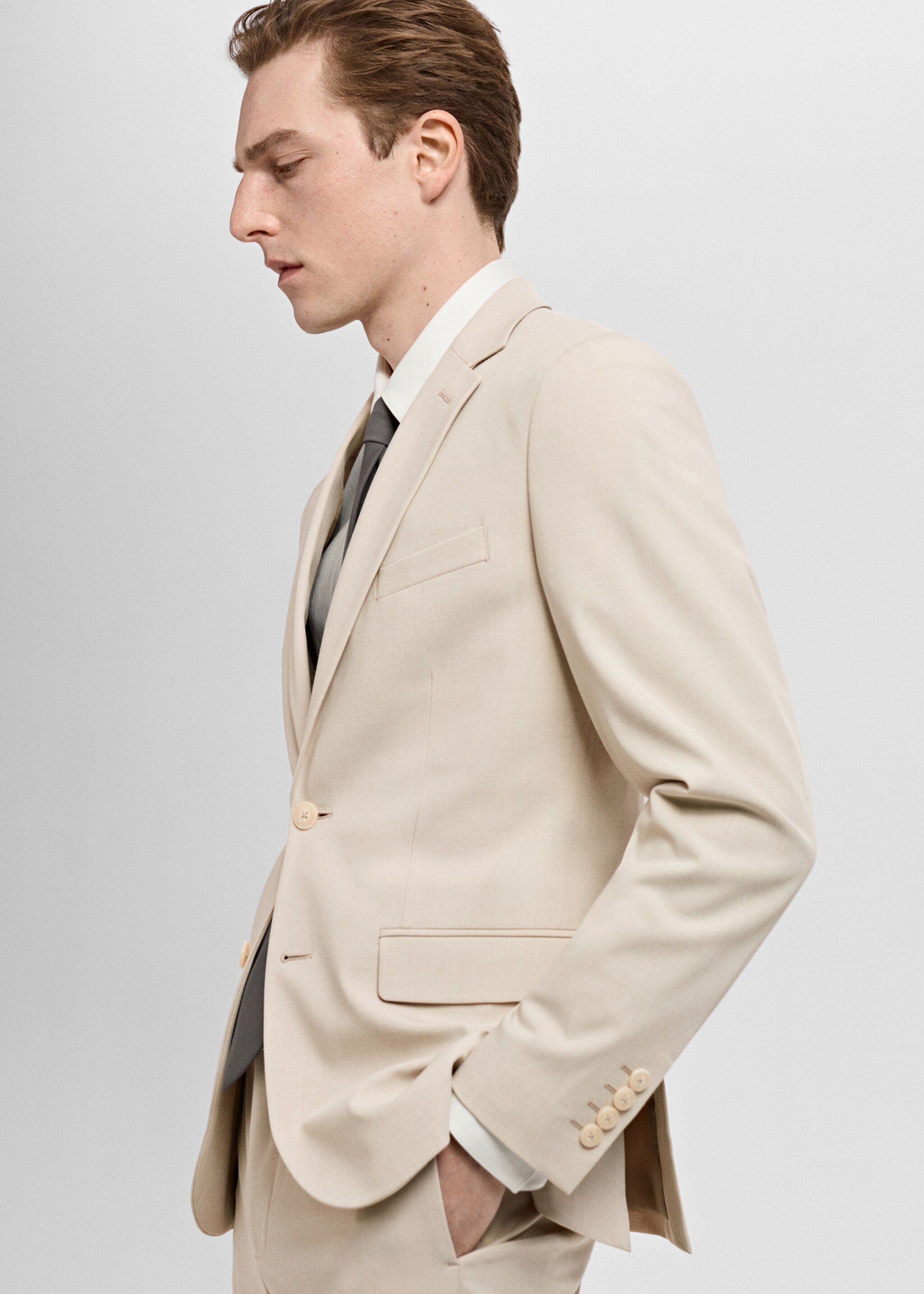 Blazer de fato stretch super slim fit - Pormenor do artigo 6