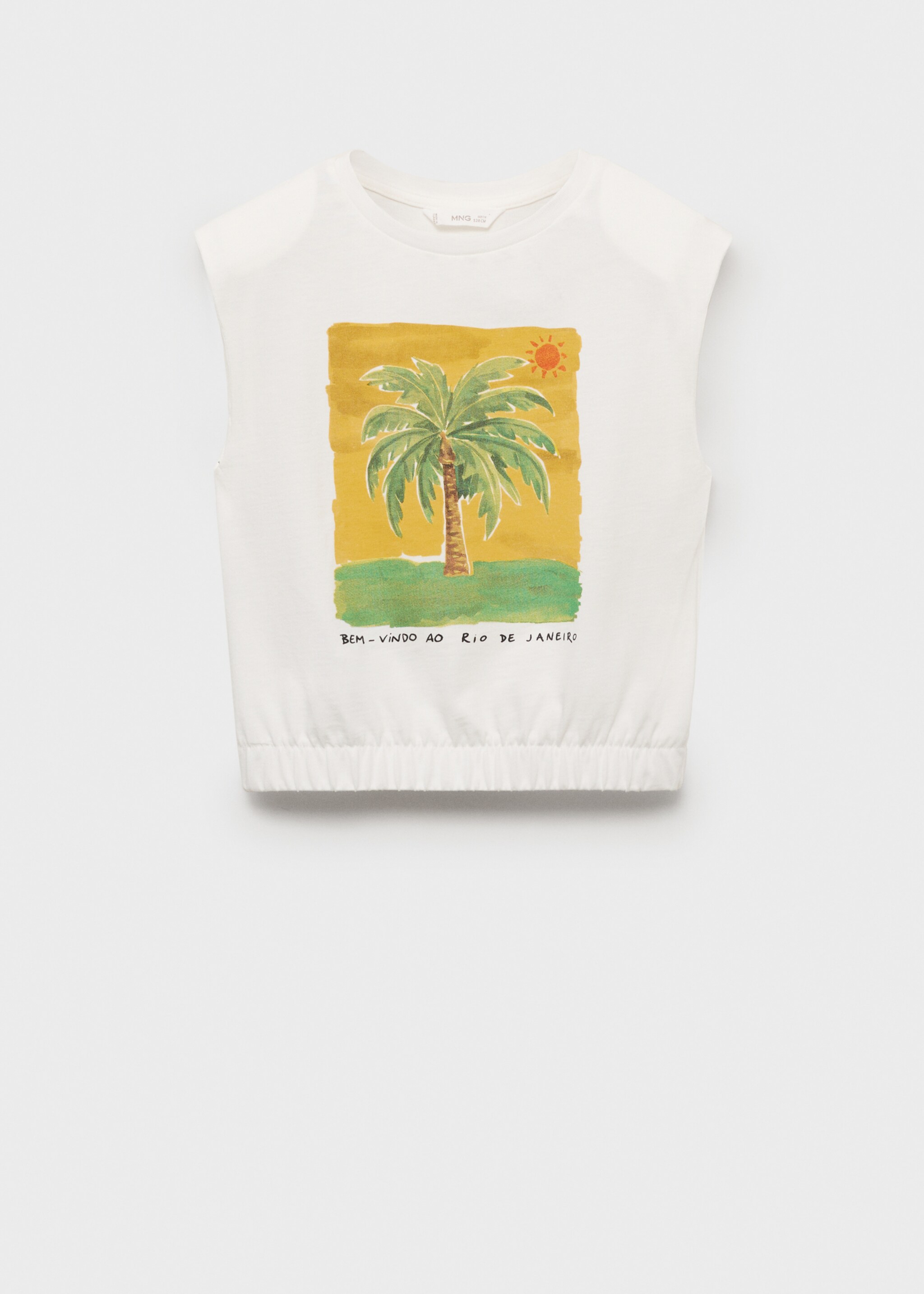 Tricou fără mâneci cu imprimeu - Articol fără model