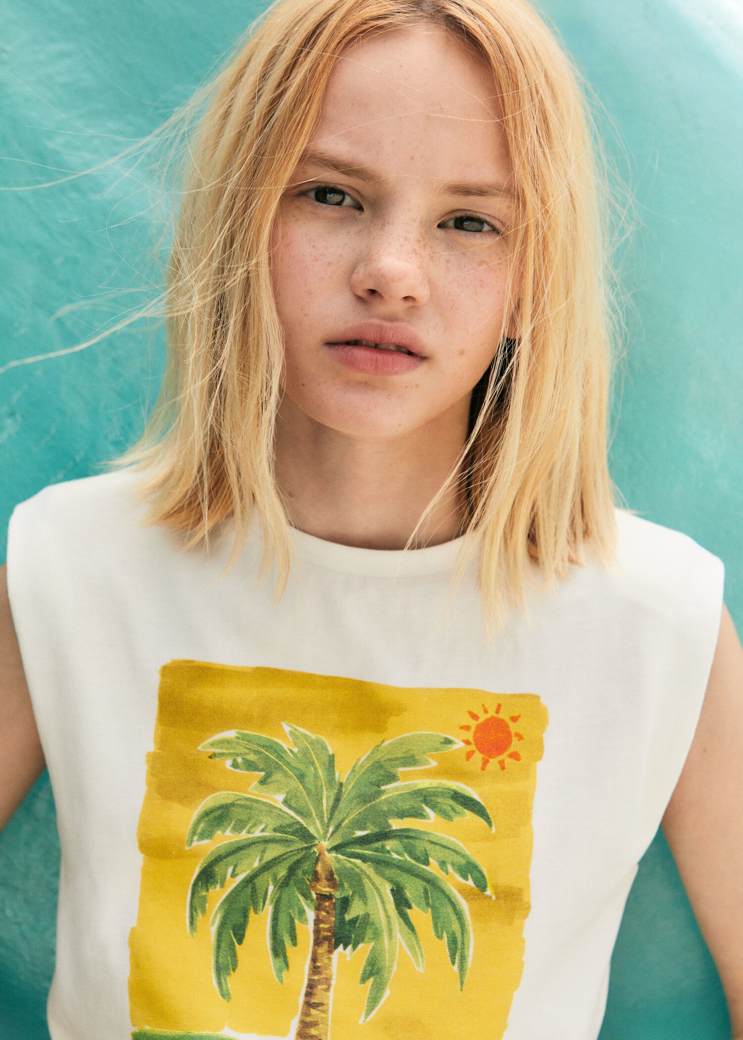 Ärmelloses Print-T-Shirt - Detail des Artikels 5