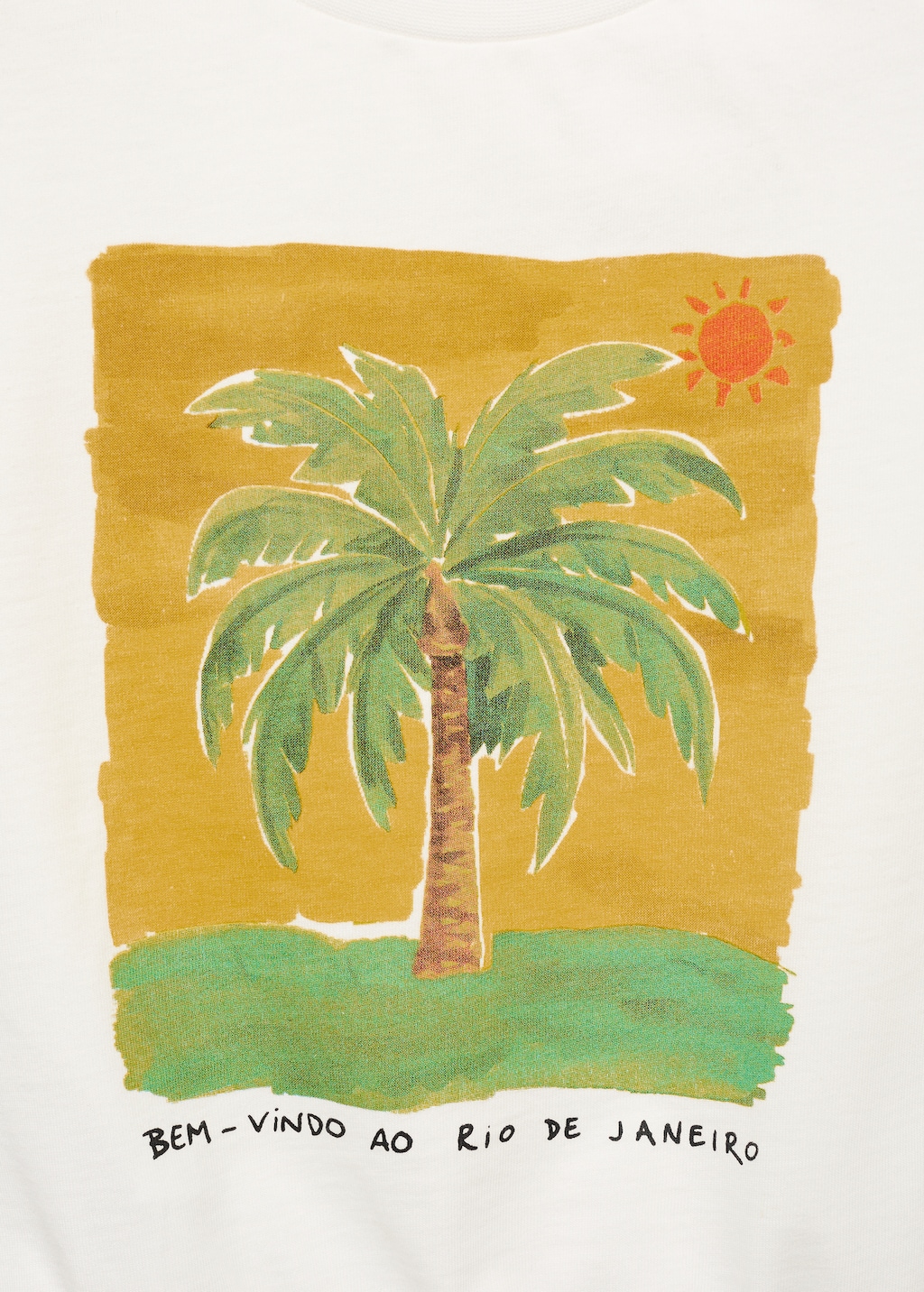 Sleeveless print t-shirt