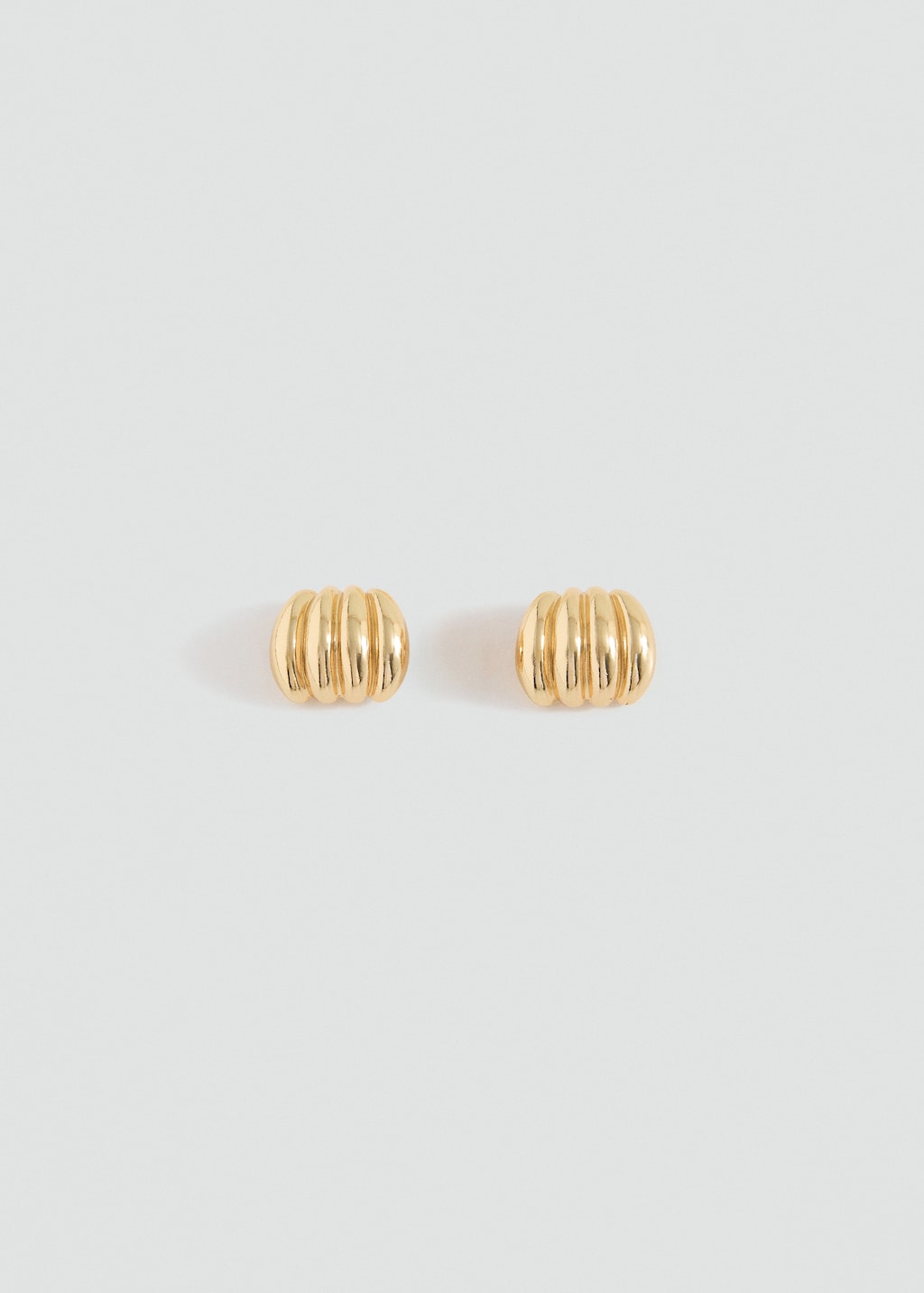 Embossed hoop earrings