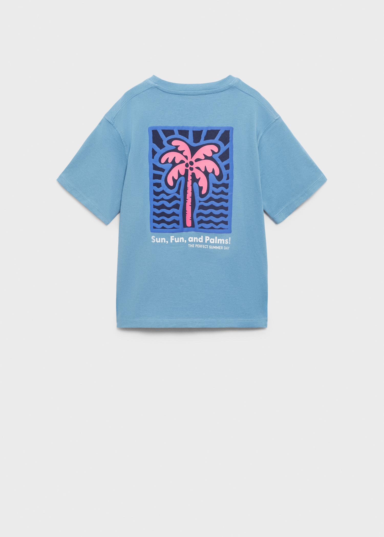 Bedrucktes Baumwoll-T-Shirt - Rückseite des Artikels
