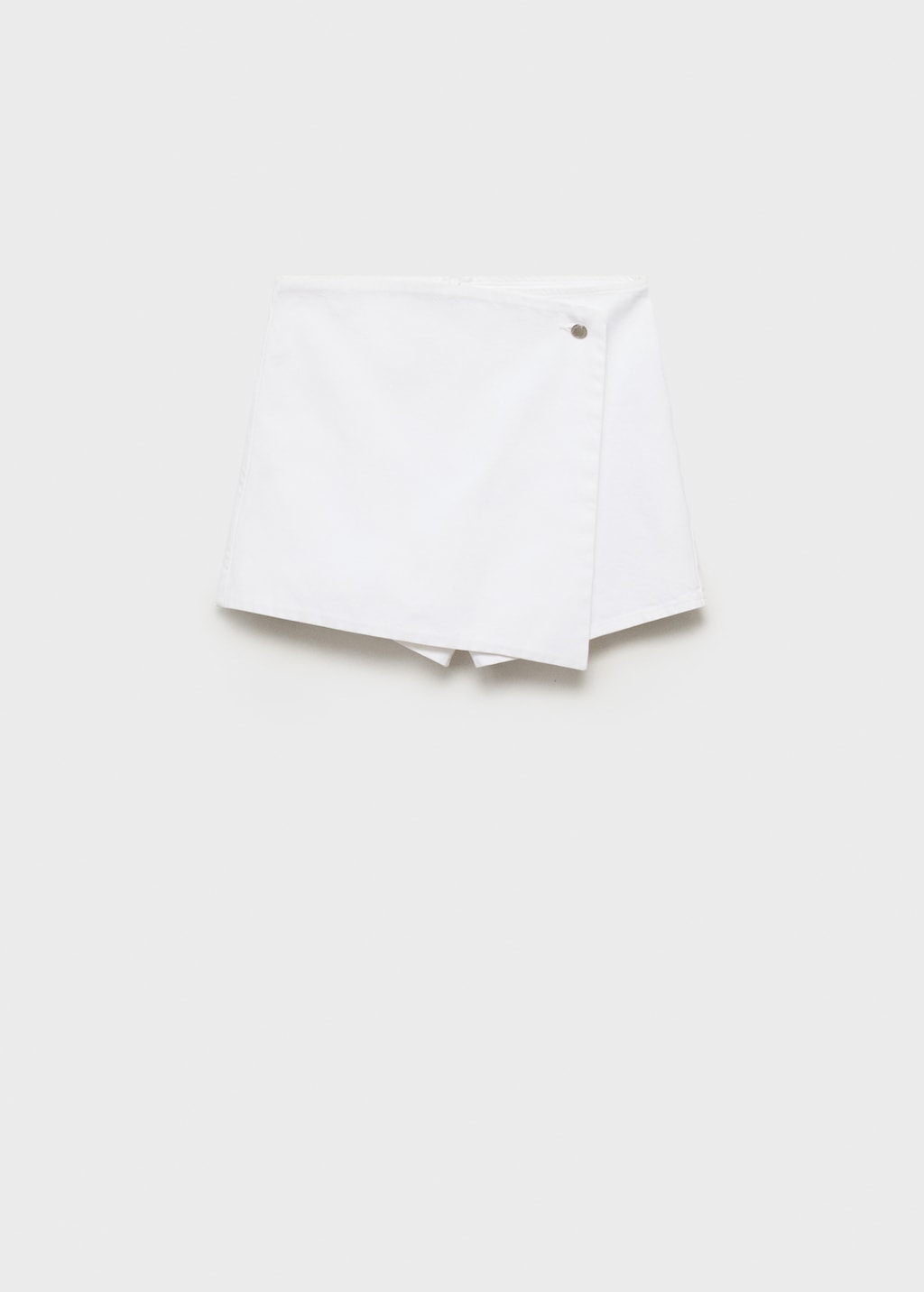 Wrapped denim skort - image 4
