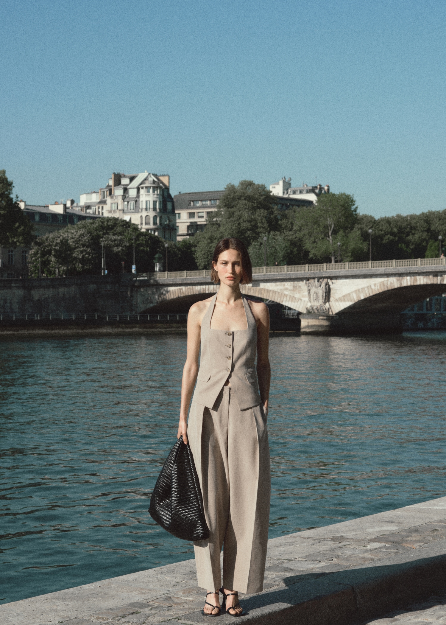 Linen-blend balloon trousers - Details of the article 7
