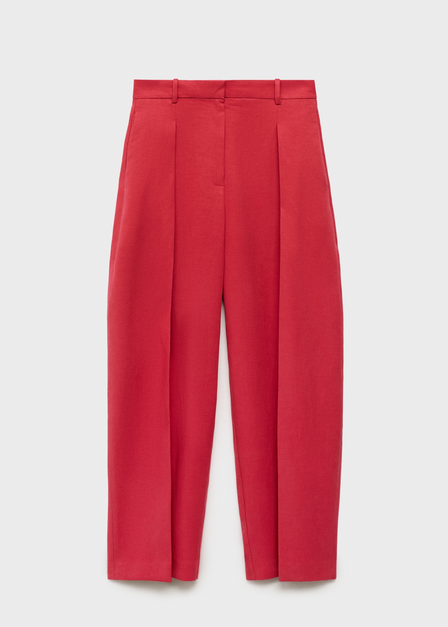 Linen-blend balloon suit trousers - Article without model