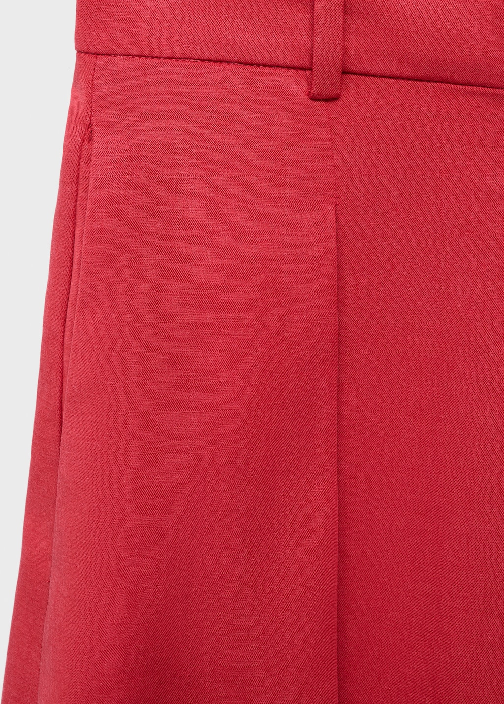 Linen-blend balloon suit pants