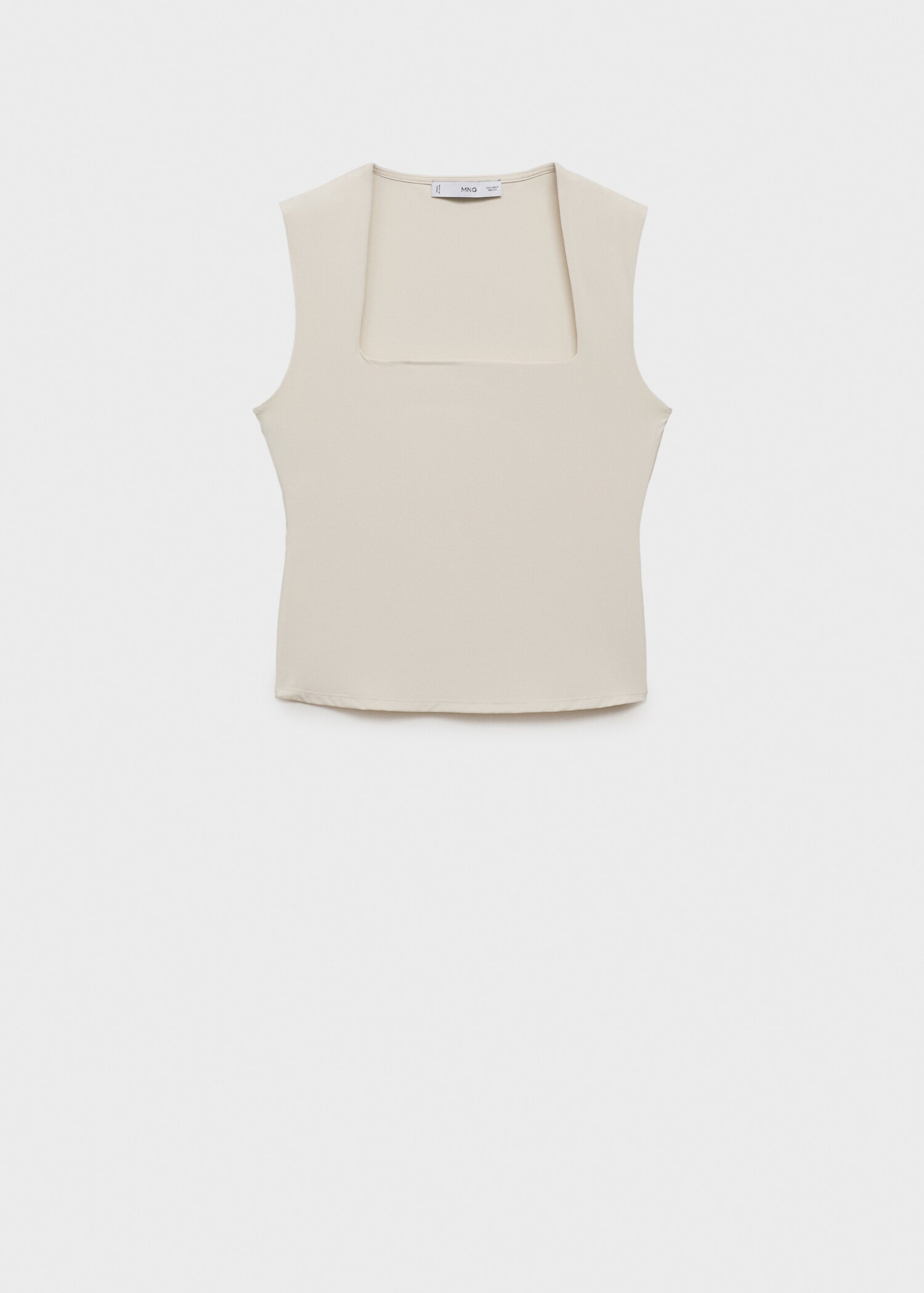 Fitted top with wide straps - Article without model