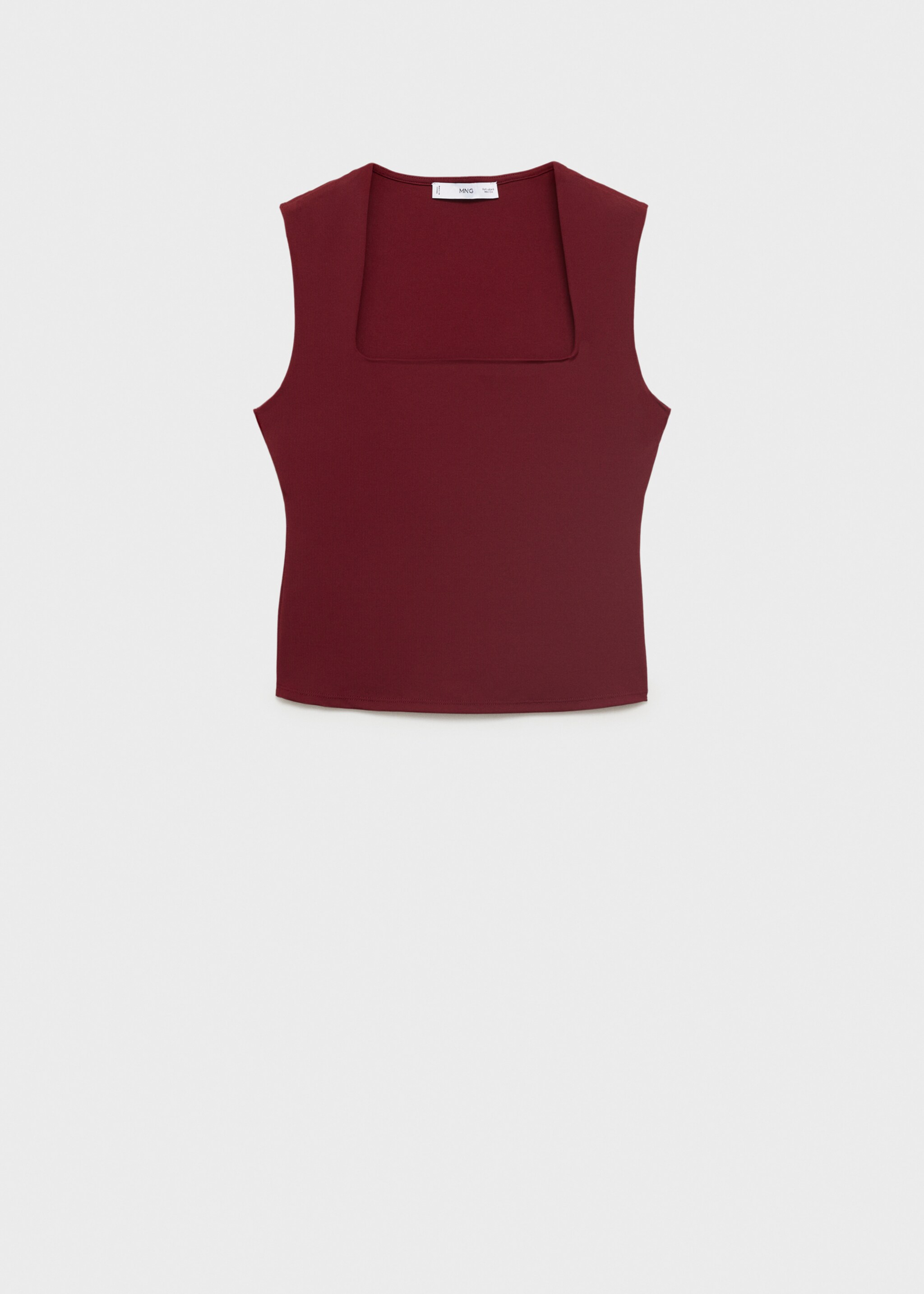 Fitted top with wide straps - Article without model