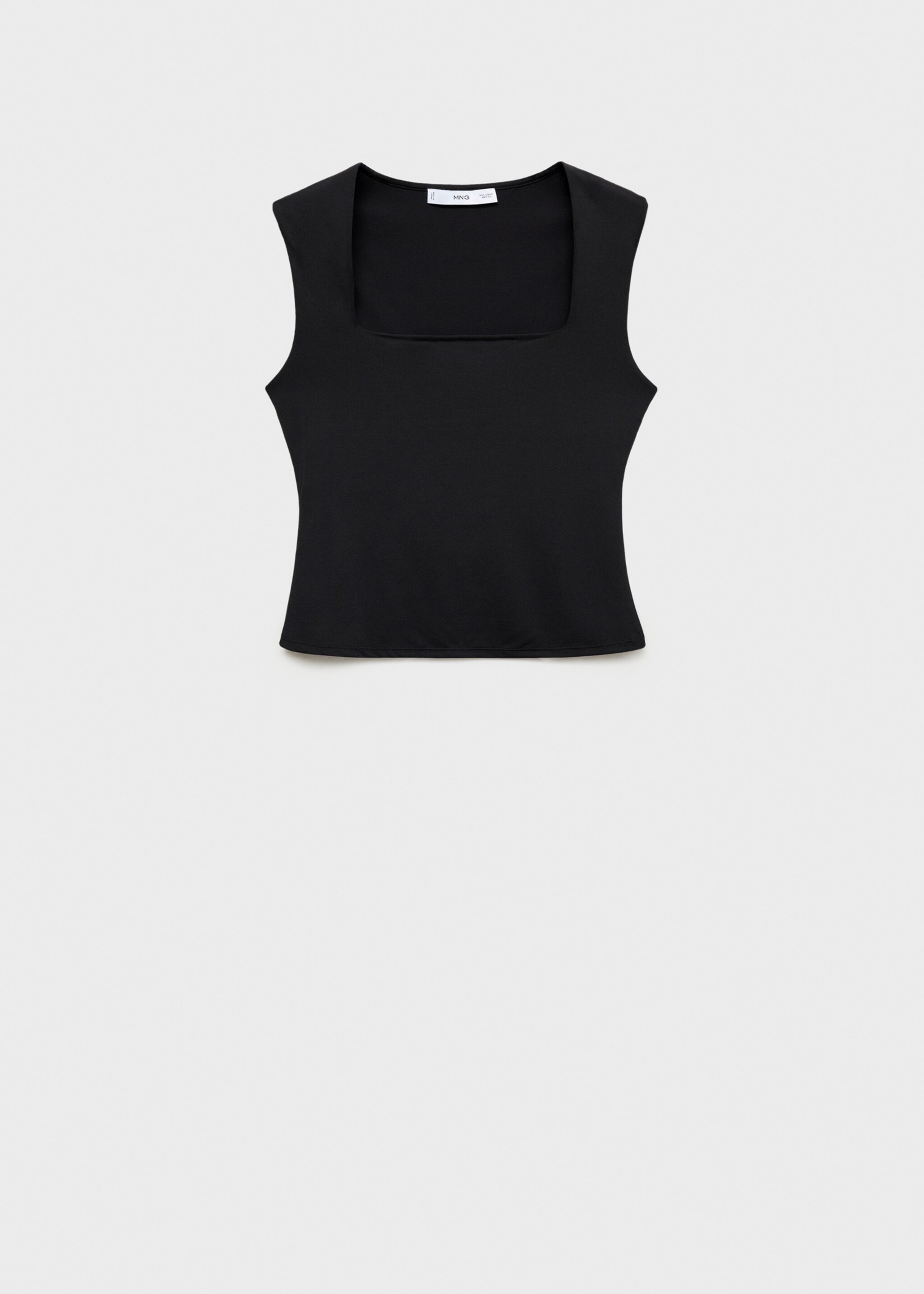 Fitted top with wide straps - Article without model